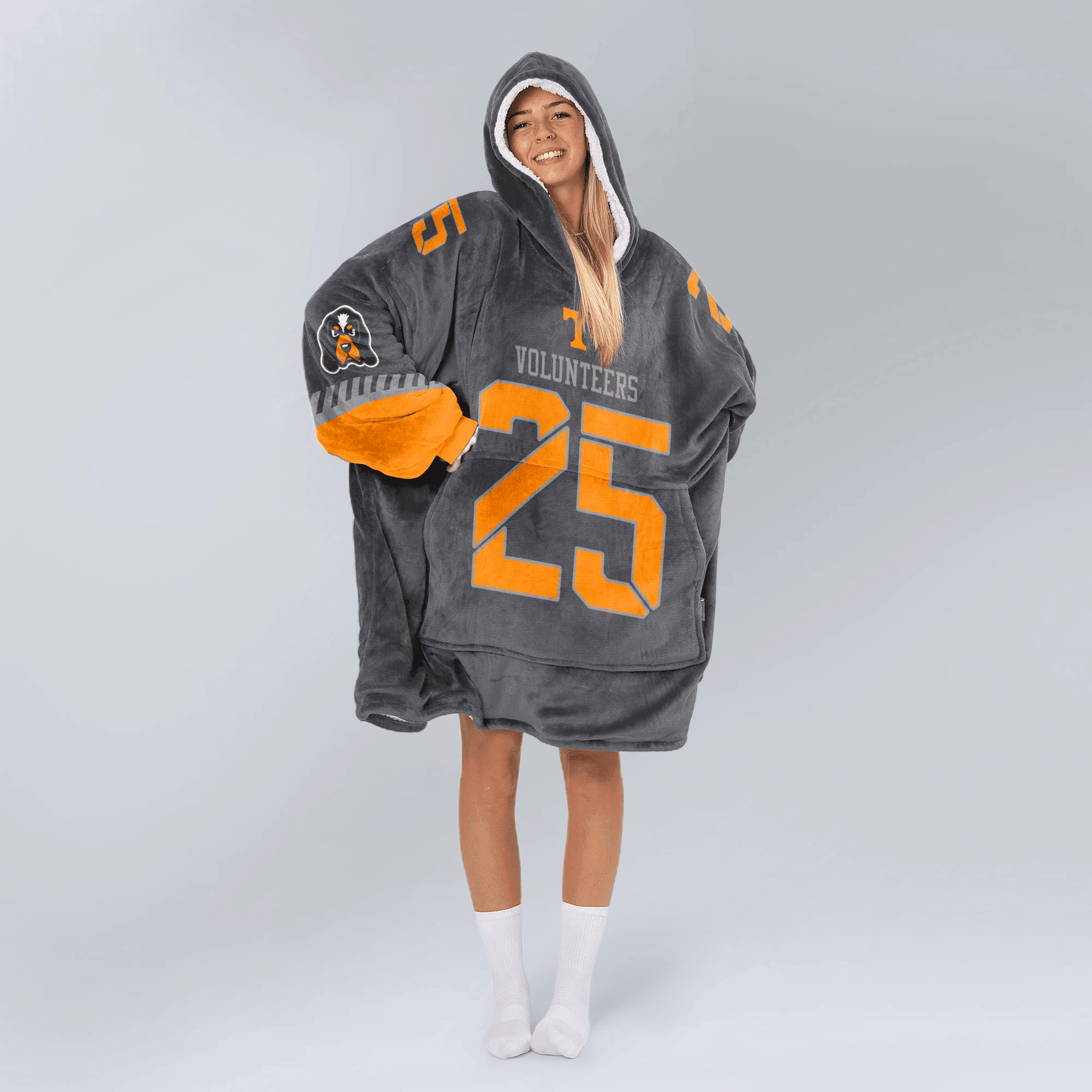 Adult 25 Tennessee Football Unisex Blanket Hoodie