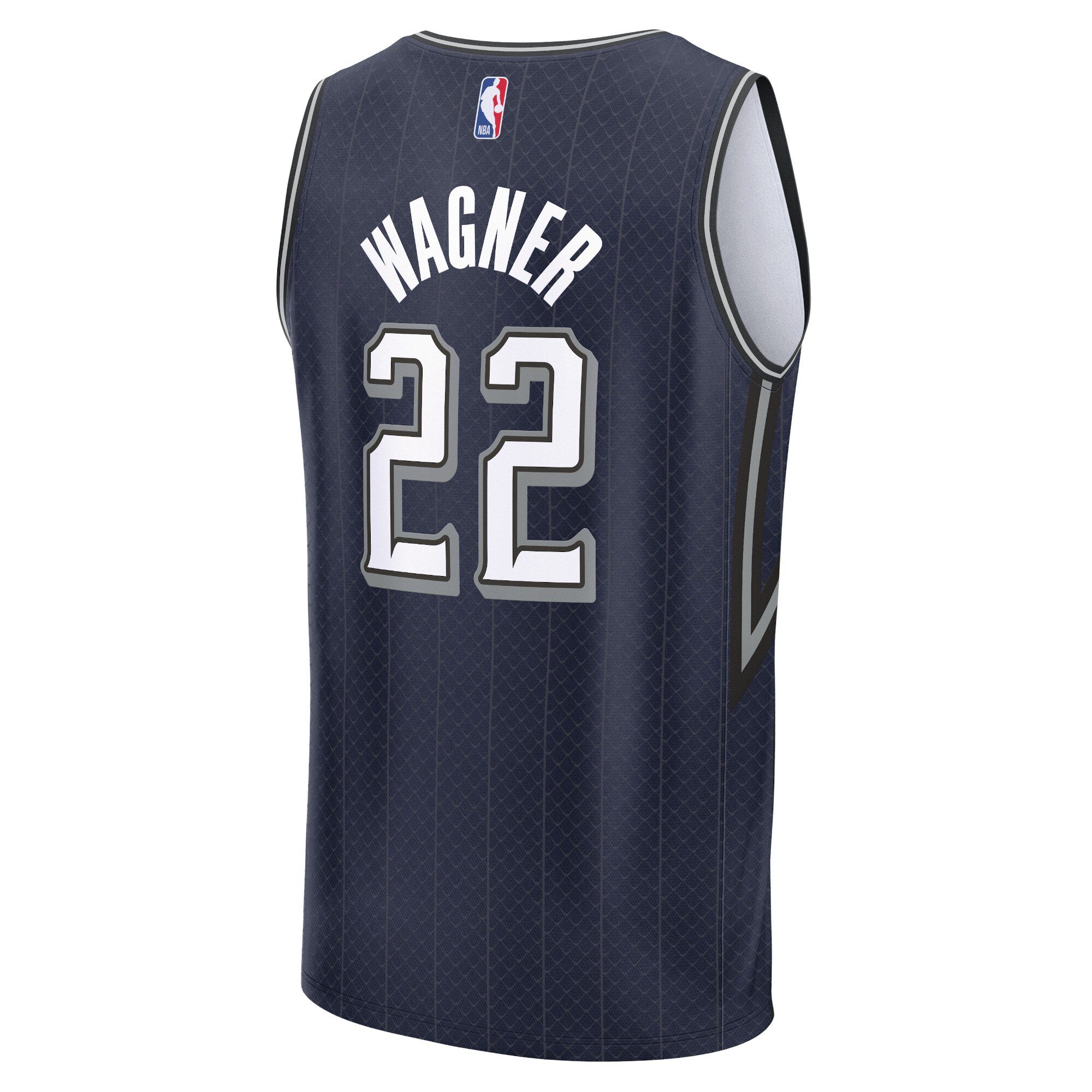 Unisex Orlando Magic Franz Wagner  Navy 2023/24 Fast Break Jersey - City Edition