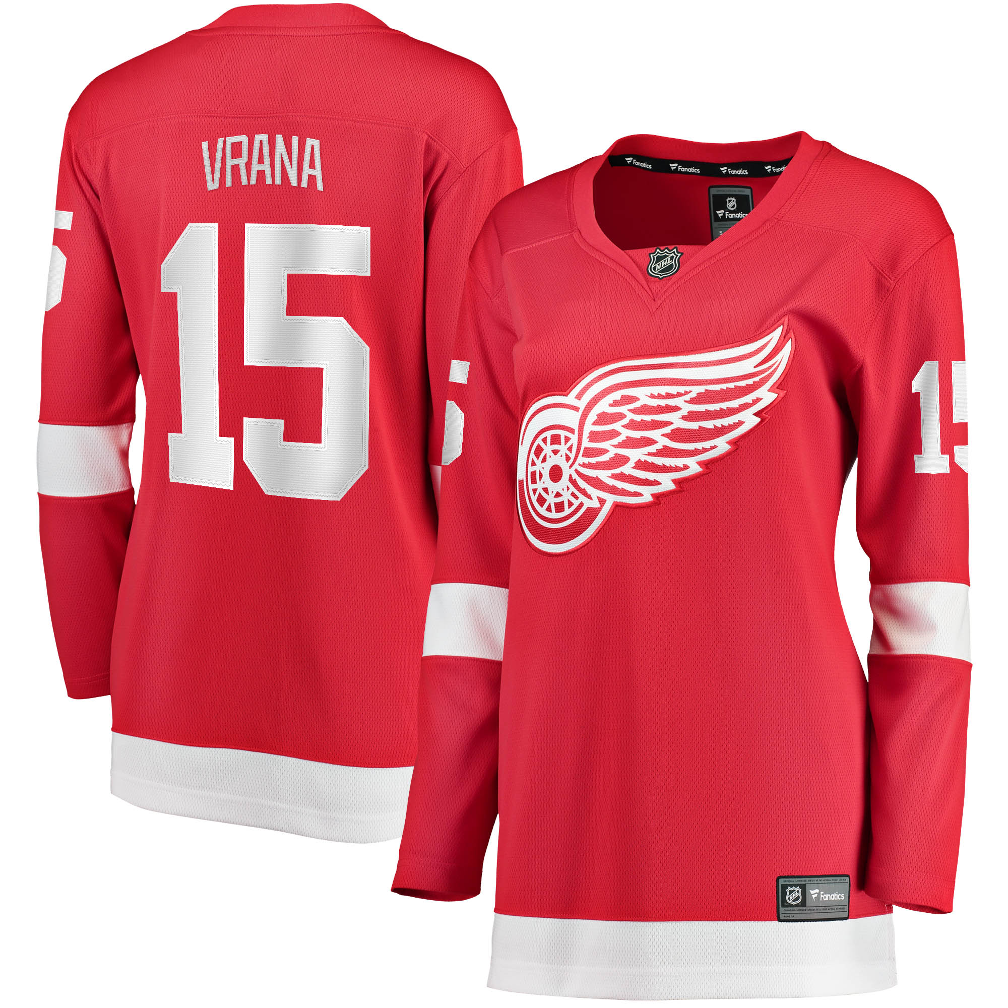 Jakub Vrana Detroit Red Wings Women's 2017/18 Home Breakaway Jersey - Red