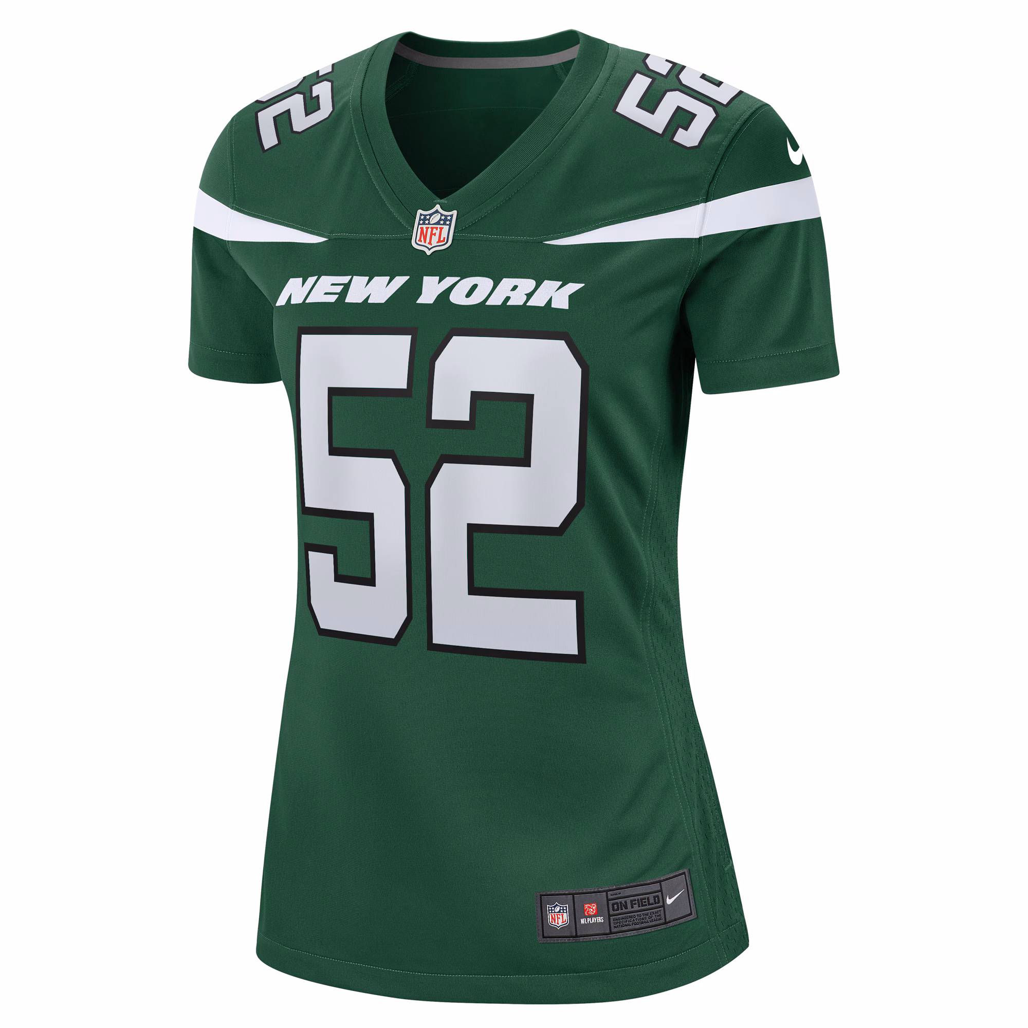 Sam Eguavoen New York Jets Women's  Game Jersey - Gotham Green