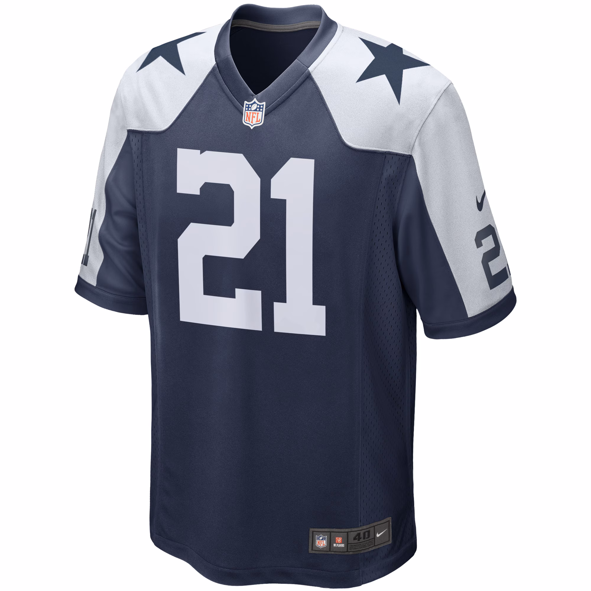 Ezekiel Elliott Dallas Cowboys Alternate Game Jersey - White