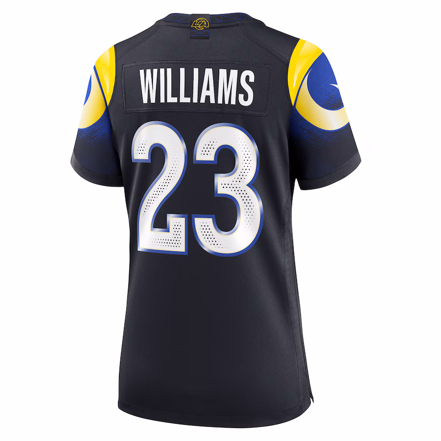 Kyren Williams #23 Los Angeles Rams Women's 2025 Rivalries Collection Game Jersey - Midnight Blue