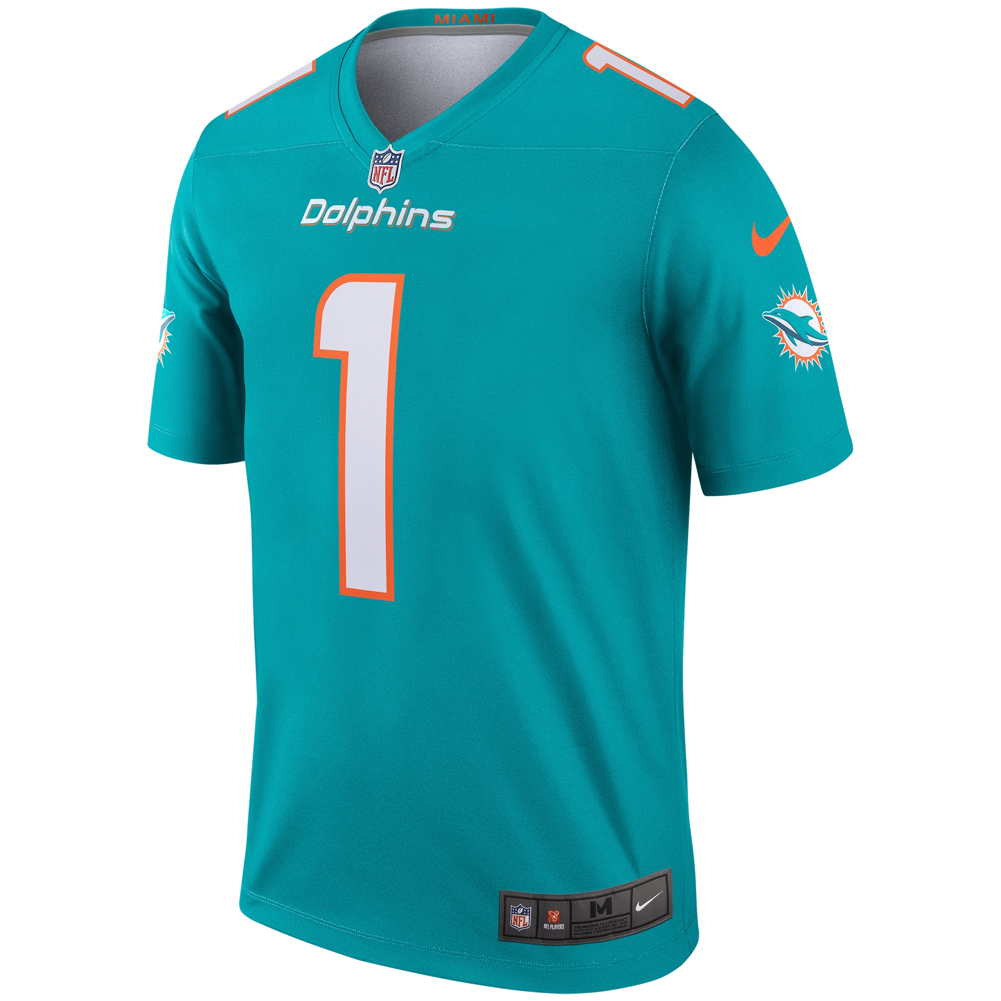 Tua Tagovailoa Miami Dolphins Legend Jersey - Aqua