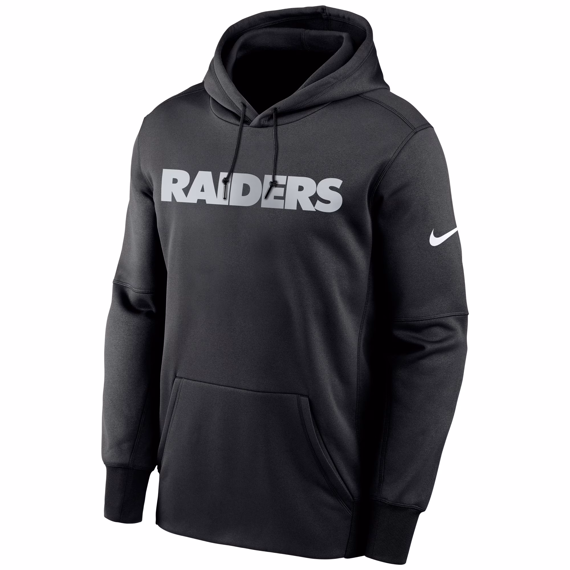 Las Vegas Raiders Fan Gear Wordmark Performance Pullover Hoodie - Black