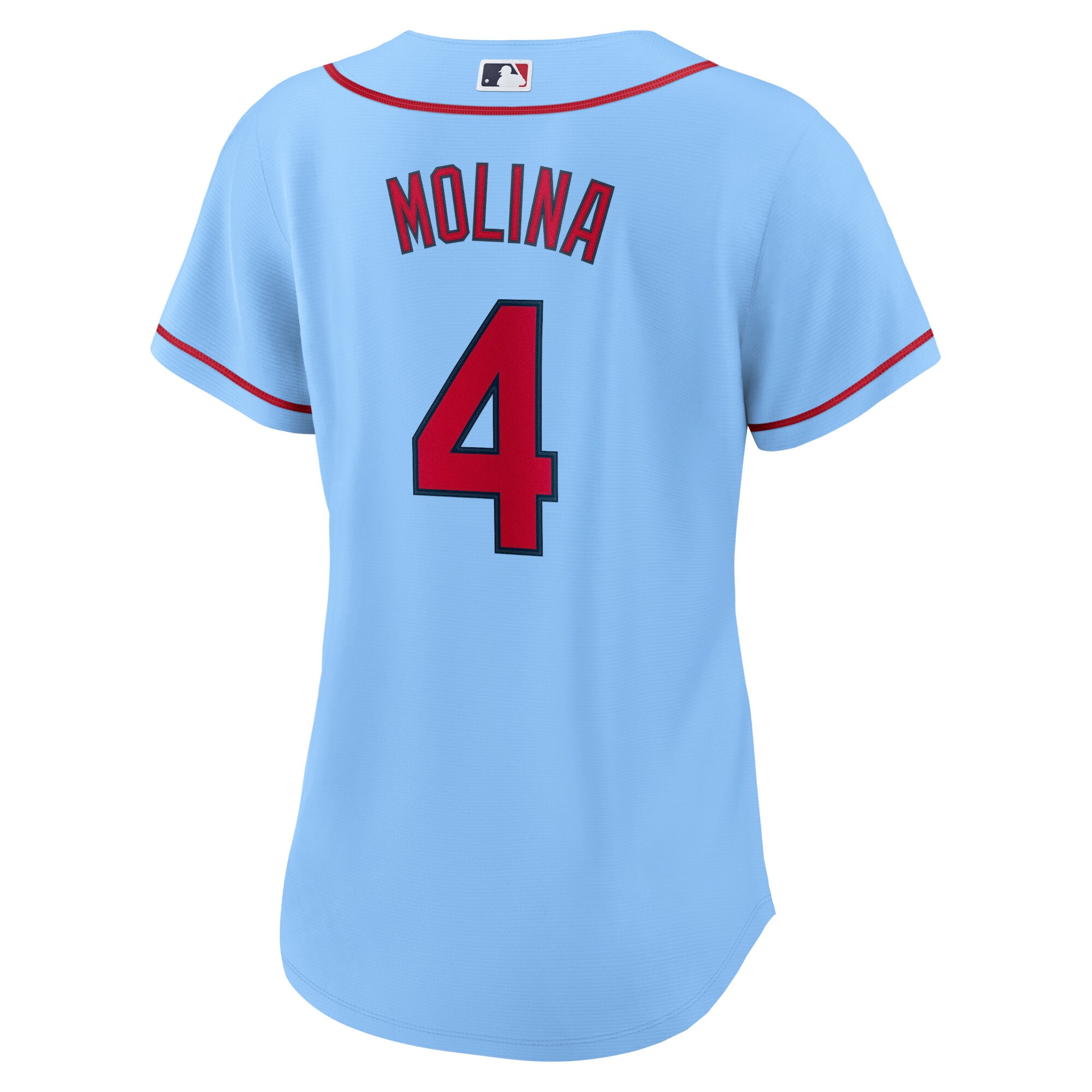 Yadier Molina St.Louis Cardinals  Women's Alternate Replica Player Jersey - Light Blue