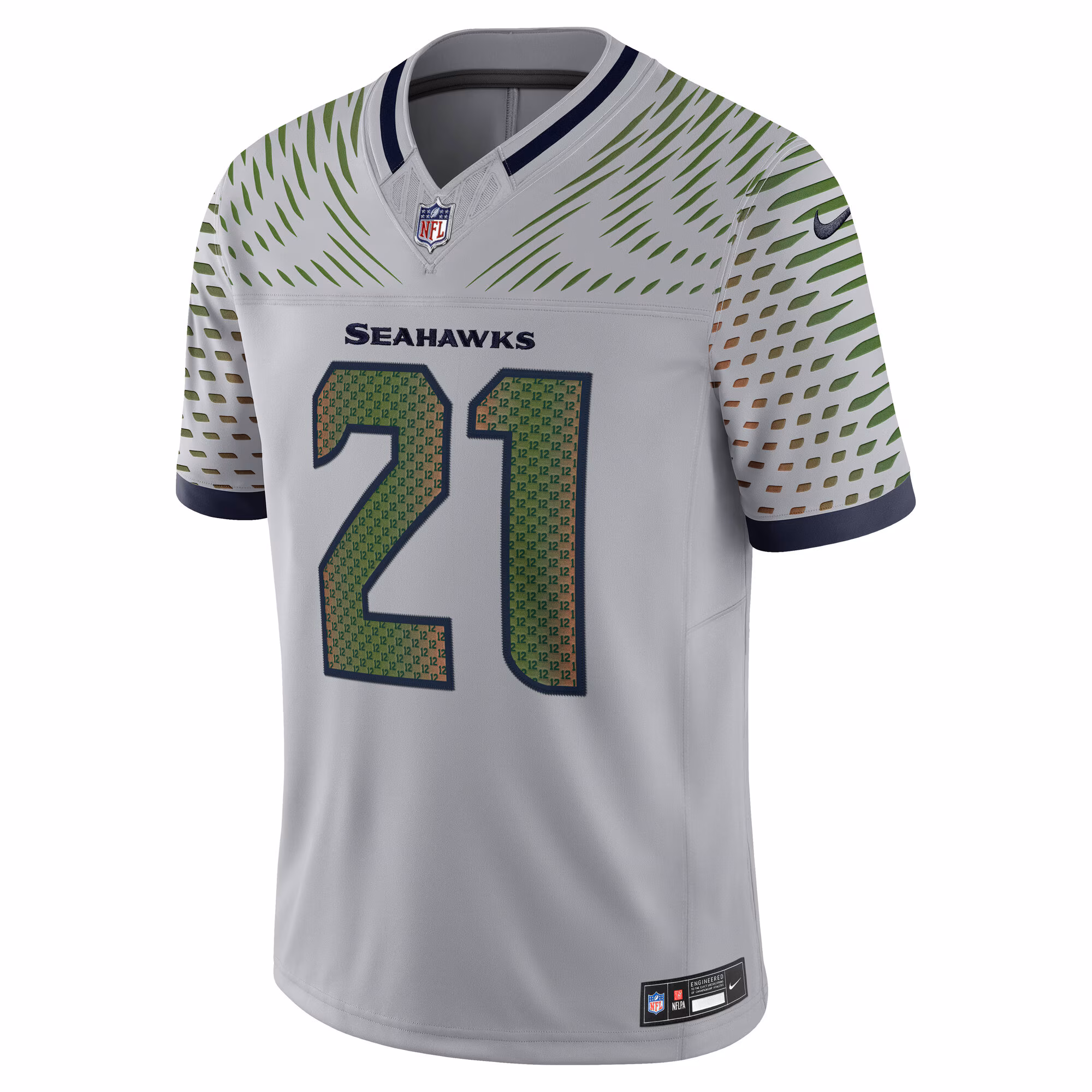 Devon Witherspoon #21 Seattle Seahawks 2025 Rivalries Collection Limited Jersey - Wolf Gray