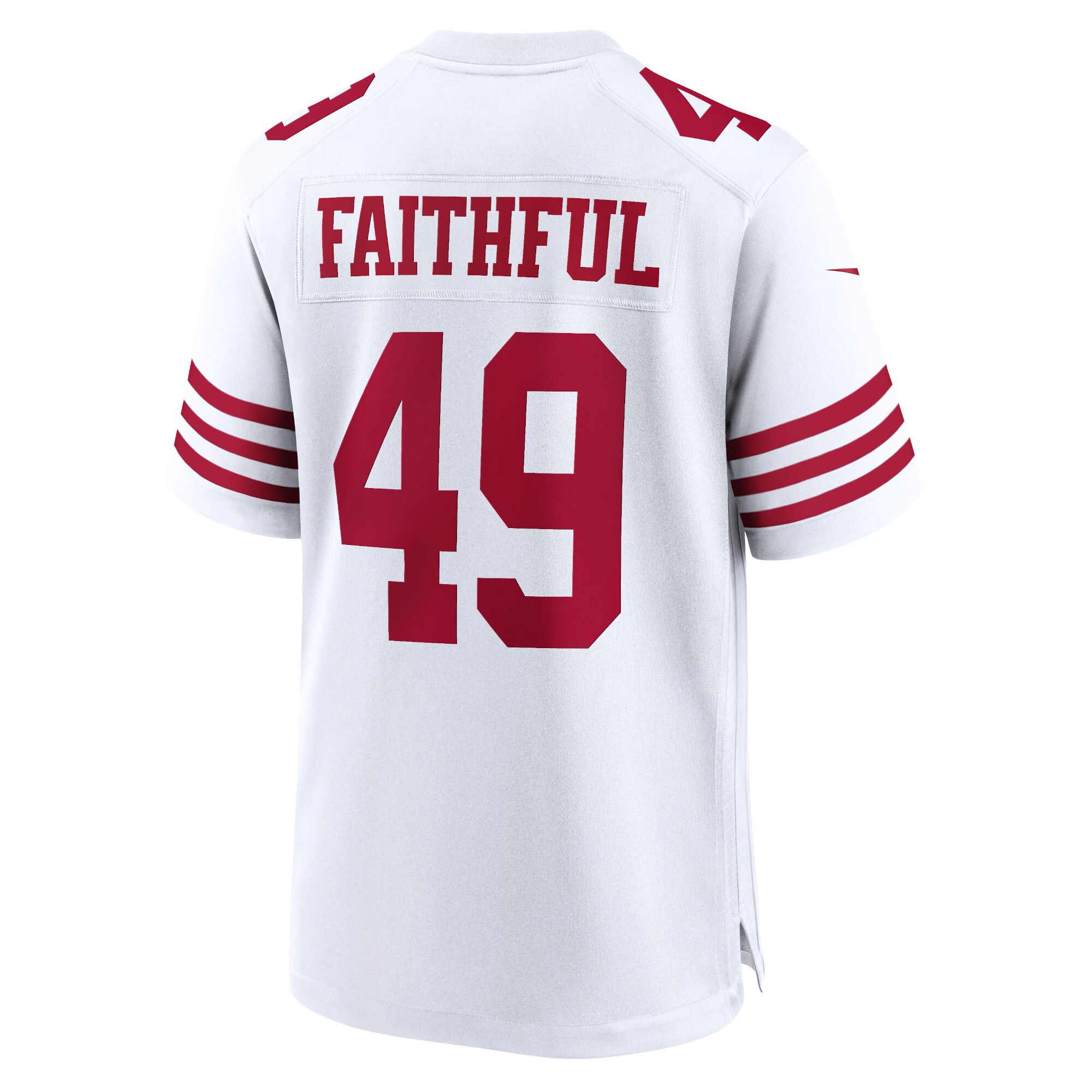 Faithful 49 San Francisco 49ers  Player Game Jersey - White