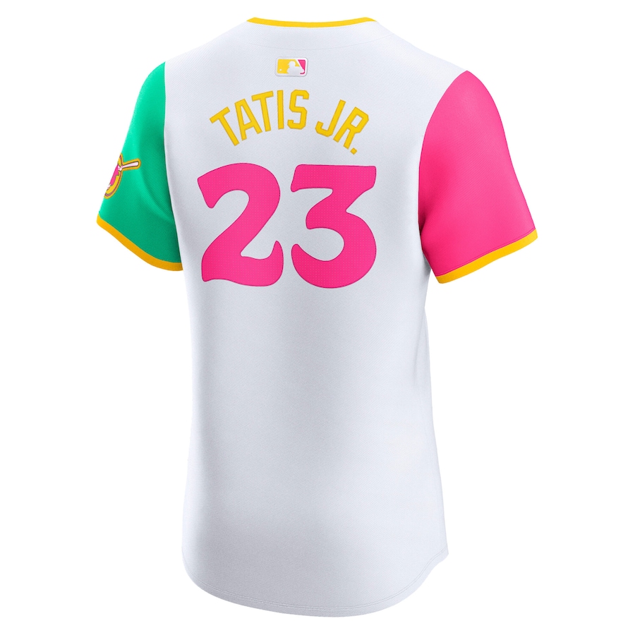 Men's San Diego Padres #23 Fernando Tatis Jr. White City Connect Elite Jersey