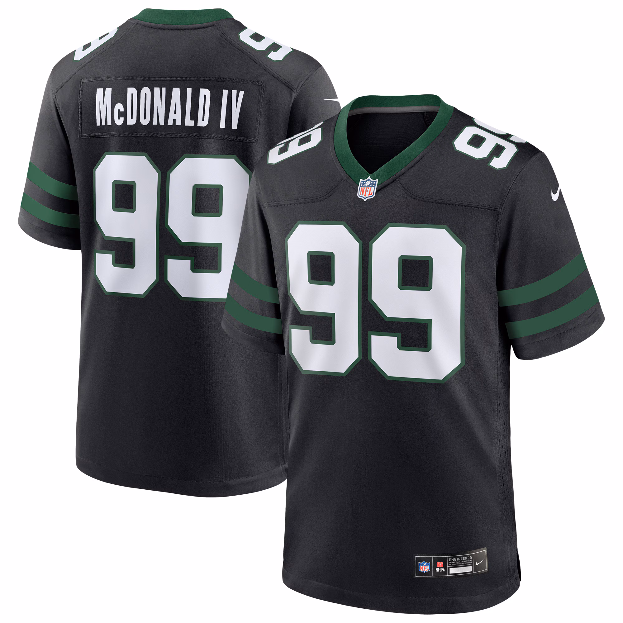 Will McDonald IV New York Jets Team Game Jersey - Legacy Green