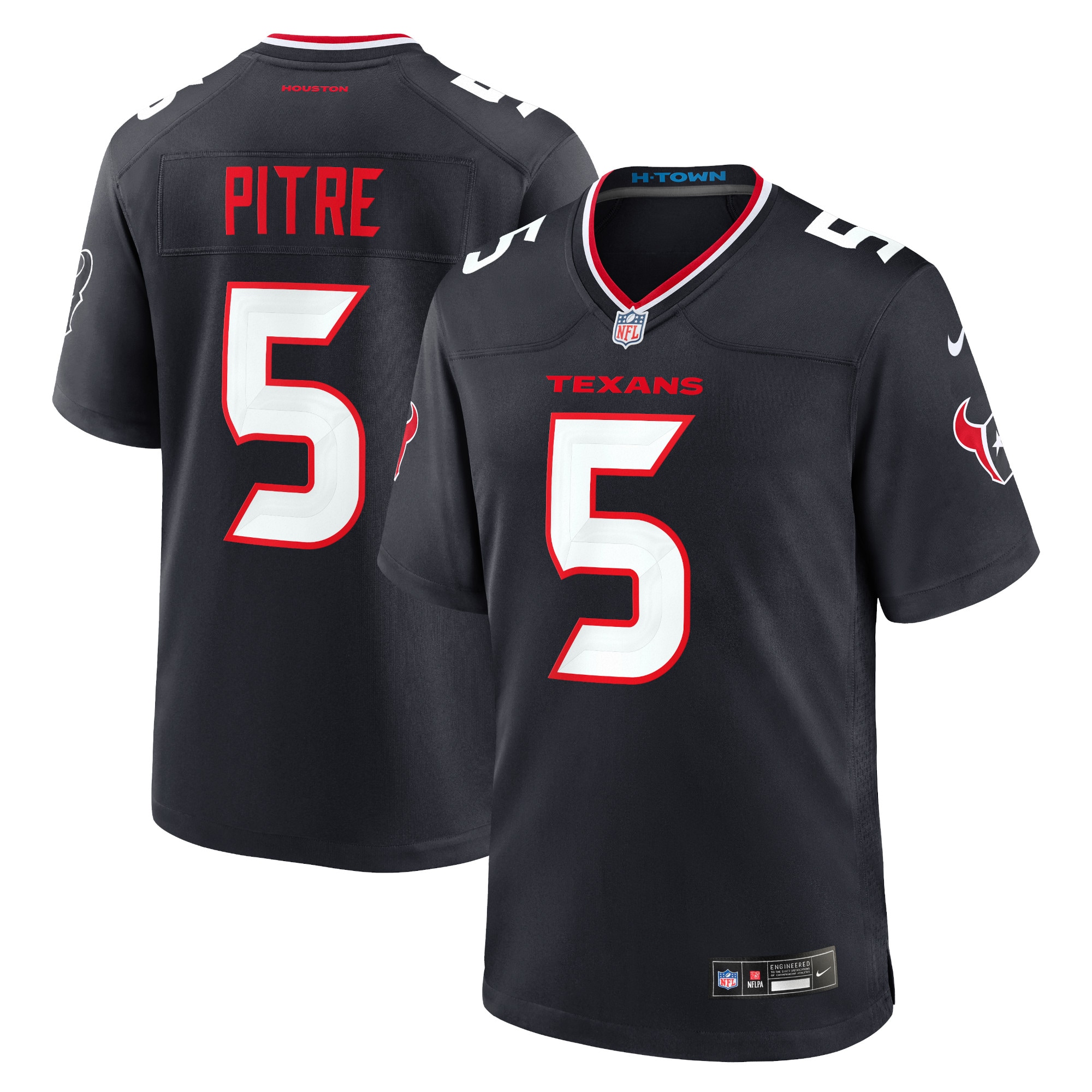 Jalen Pitre Houston Texans Alternate Game Jersey - Red