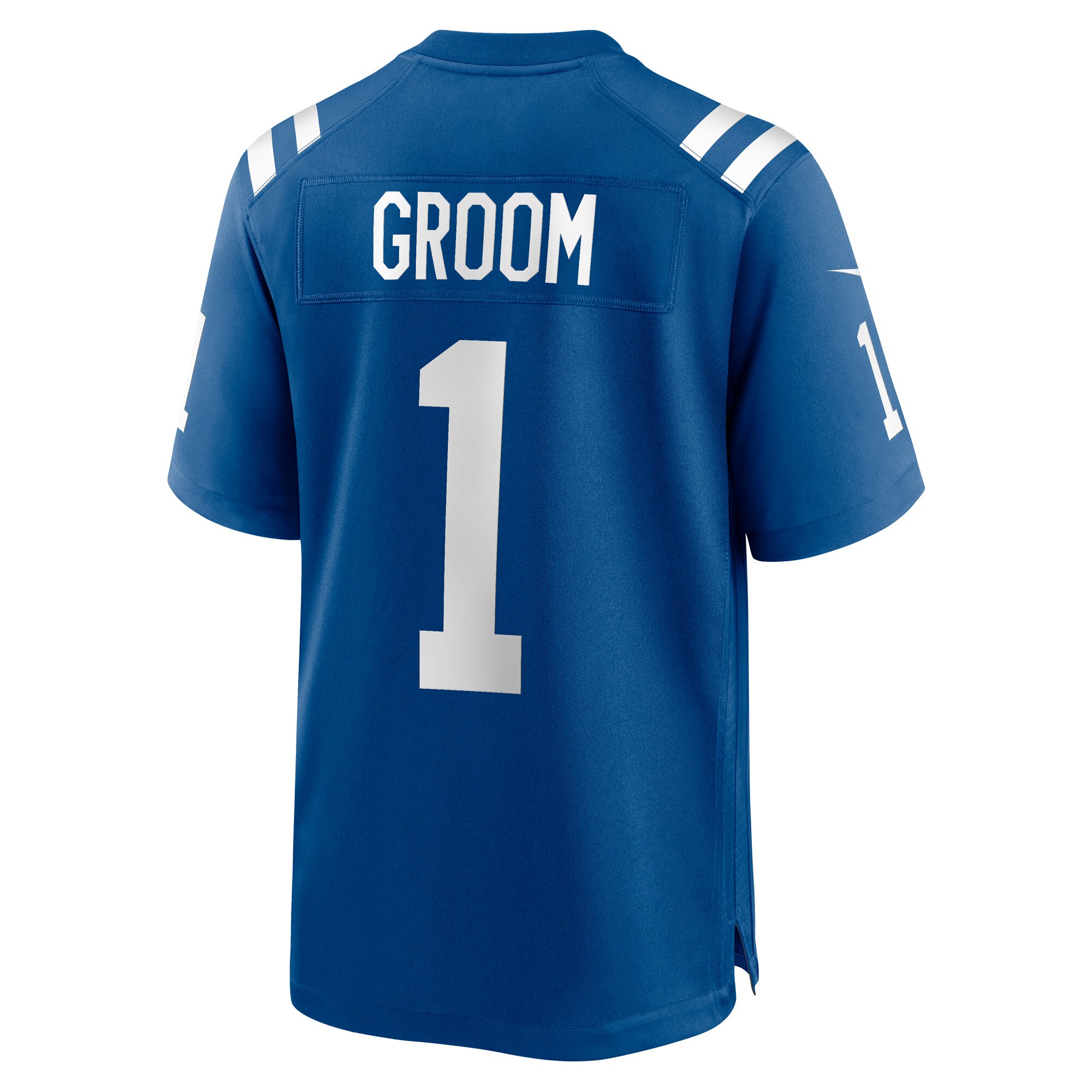 Number 1 Groom Indianapolis Colts Game Jersey - Royal
