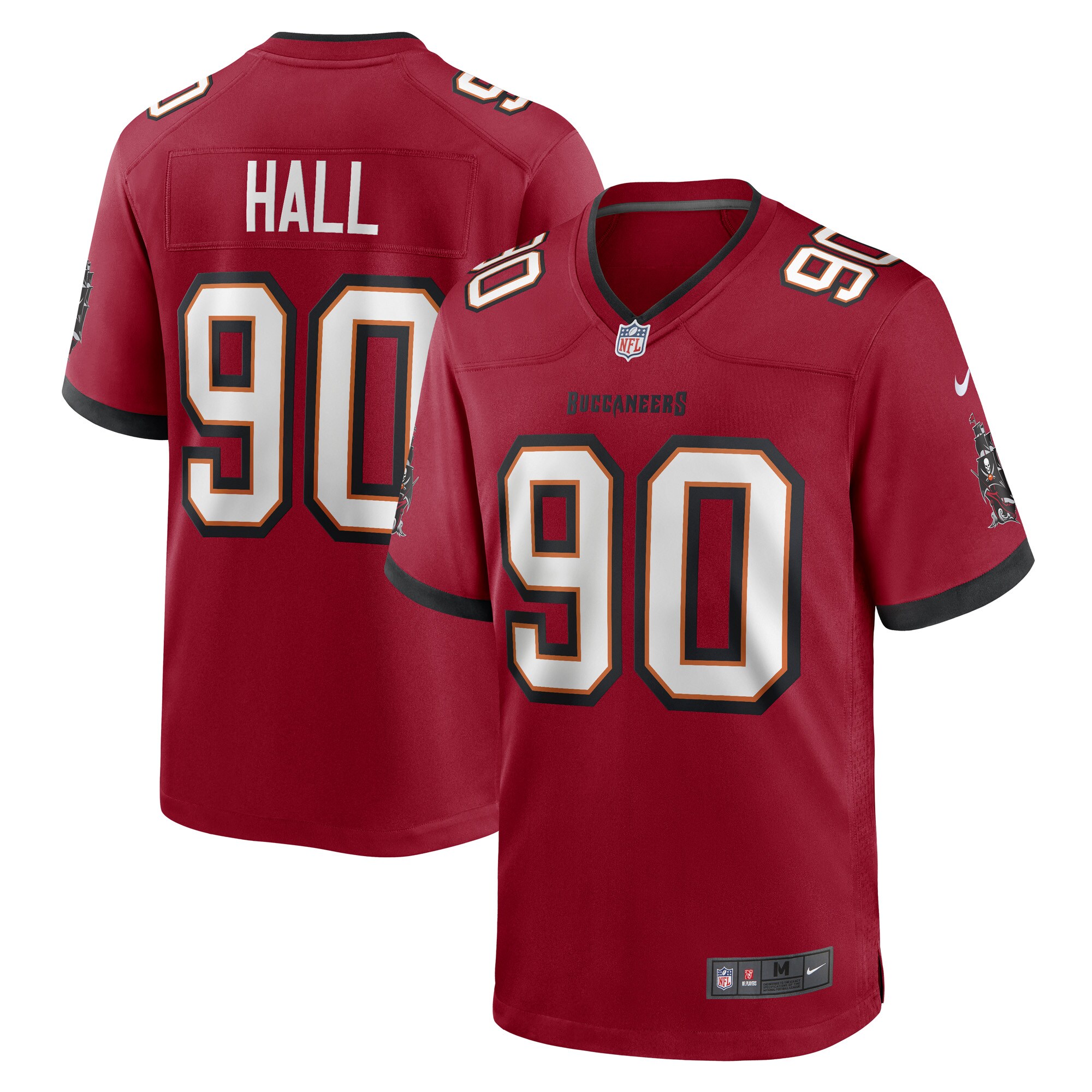 Logan Hall Tampa Bay Buccaneers  Game Player Jersey - Red