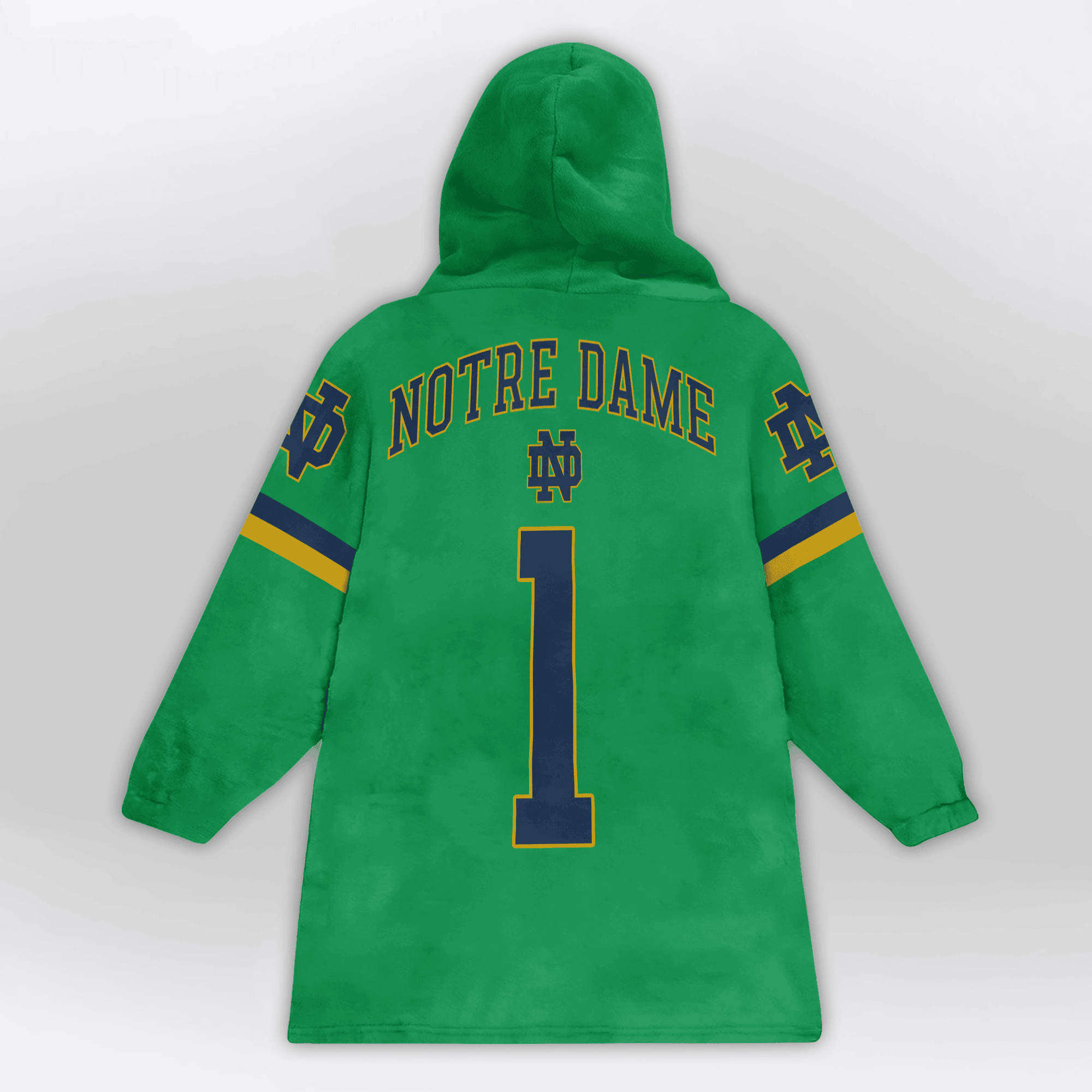 Kid 1 Notre Dame Football Unisex Blanket Hoodie