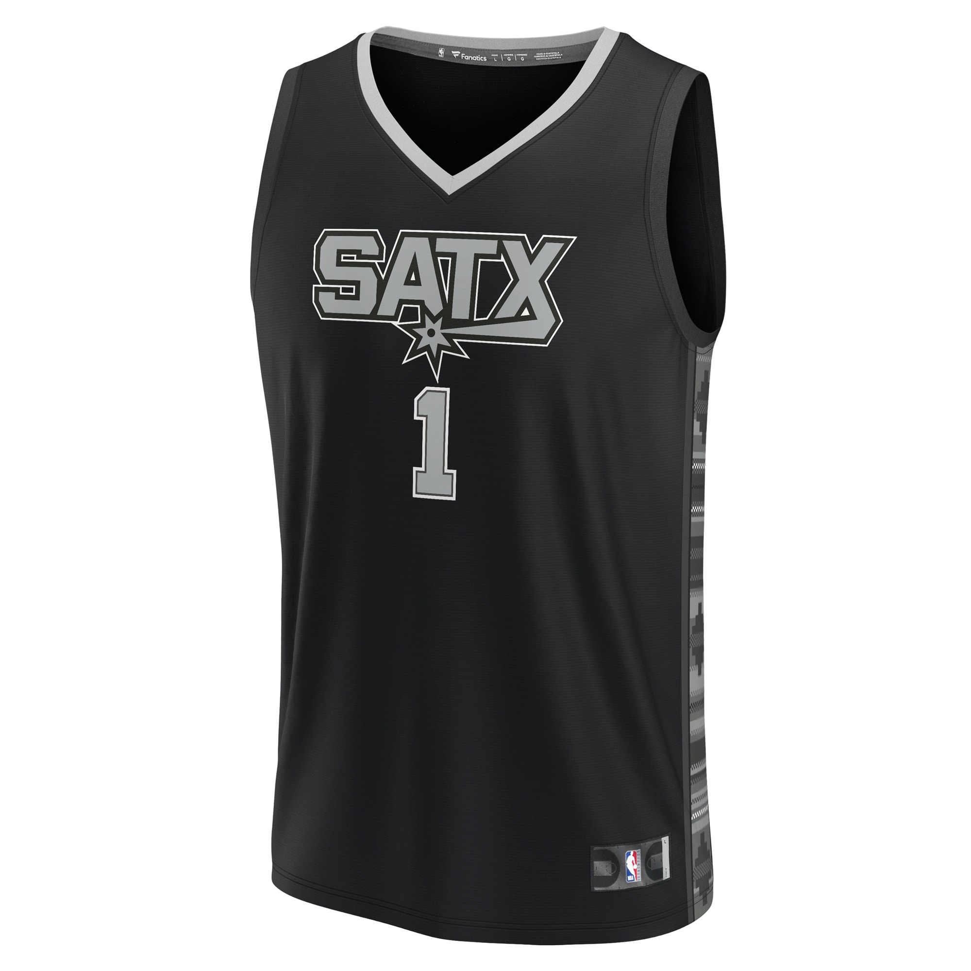 Victor Wembanyama San Antonio Spurs  Youth Fast Break Player Jersey - Statement Edition - Black