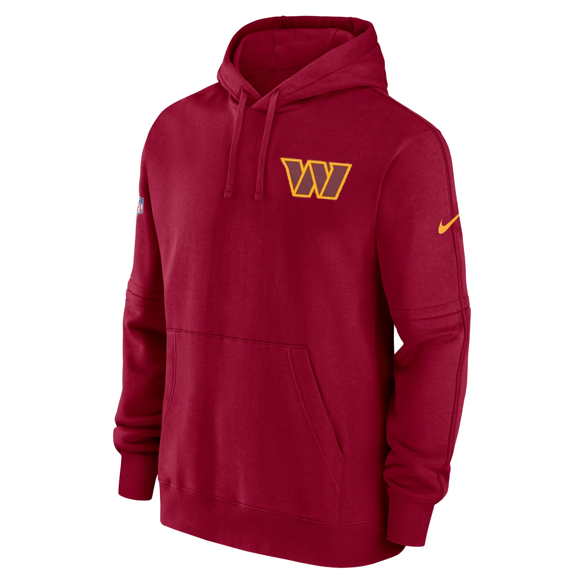 Washington Commanders  Sideline Club Fleece Pullover Hoodie - Burgundy