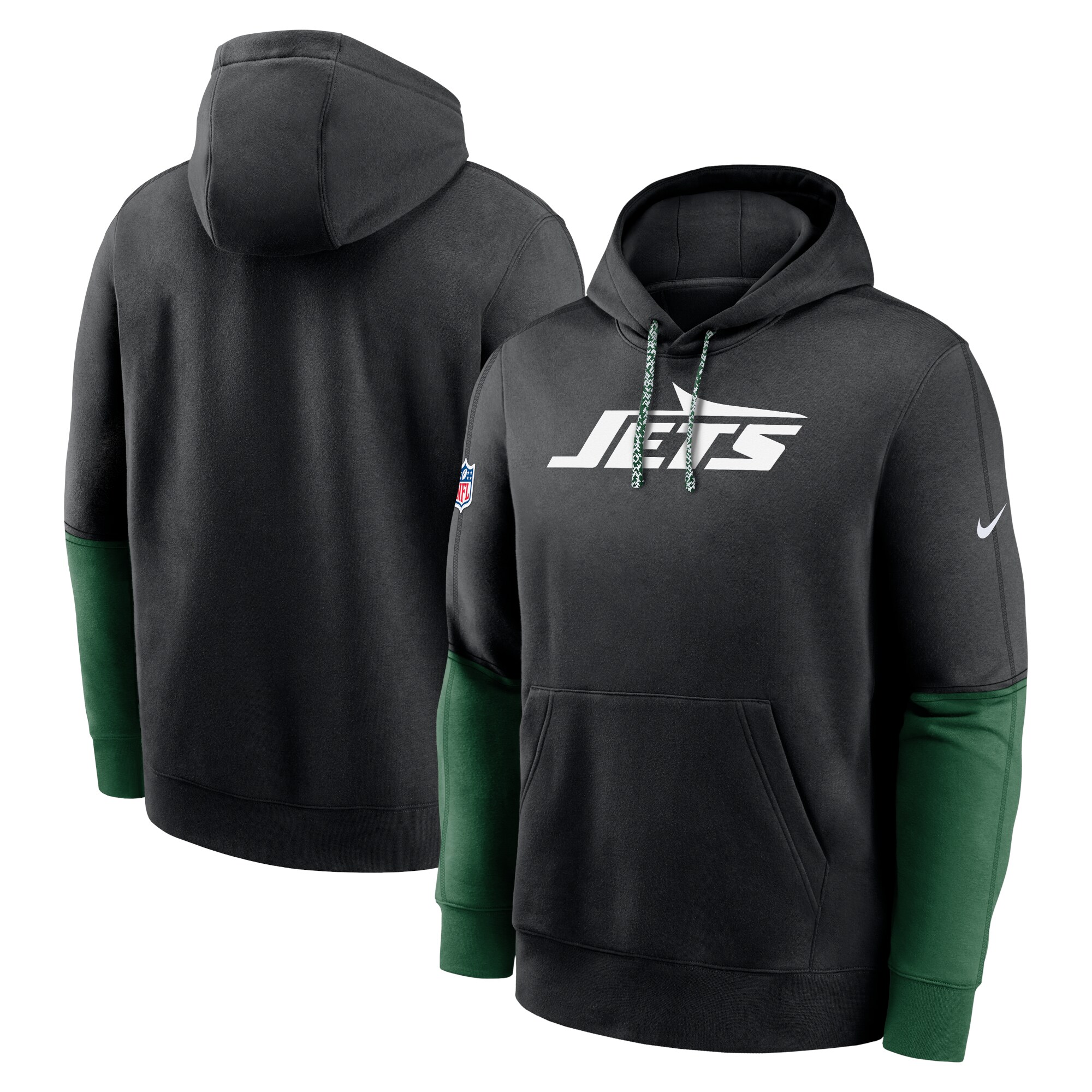 New York Jets 2024 Sideline Club Pullover Hoodie - Black