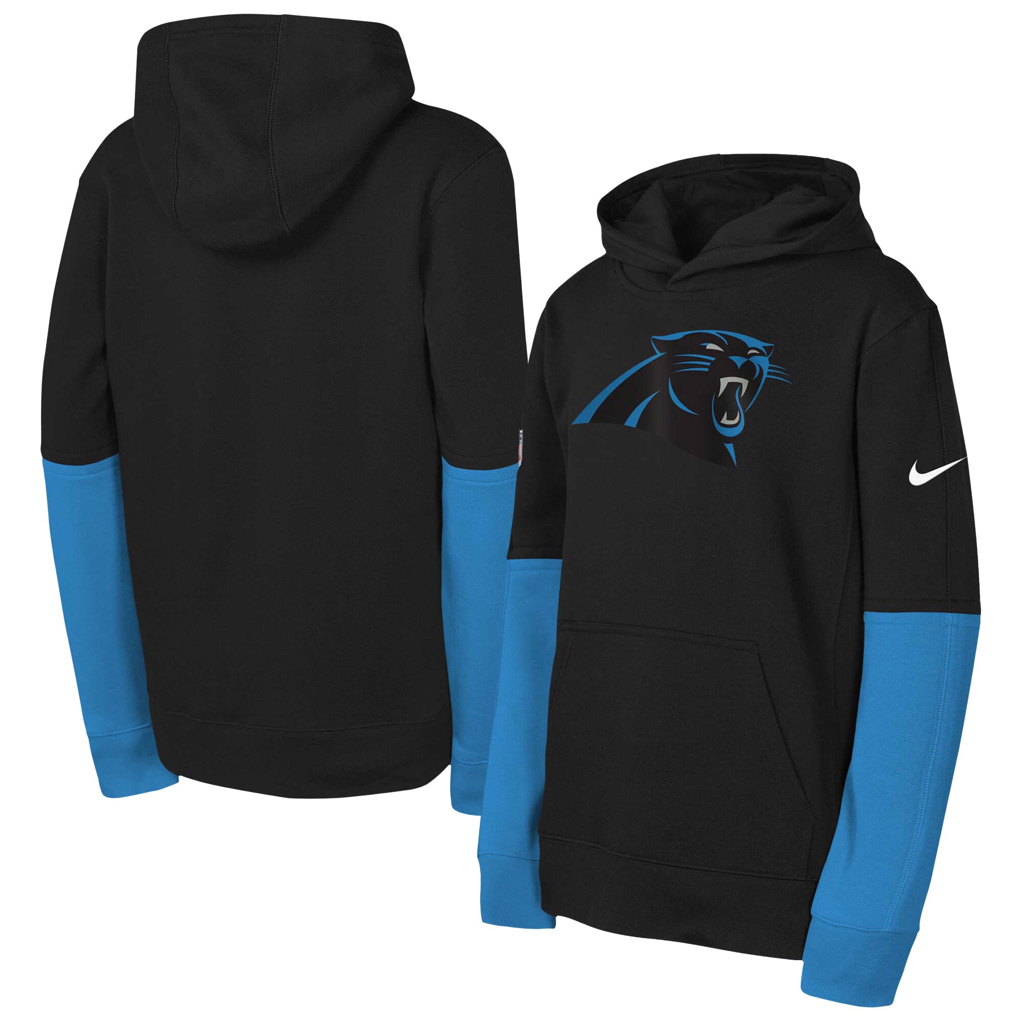 Carolina Panthers Youth  Team Issue Club Pullover Hoodie - Black