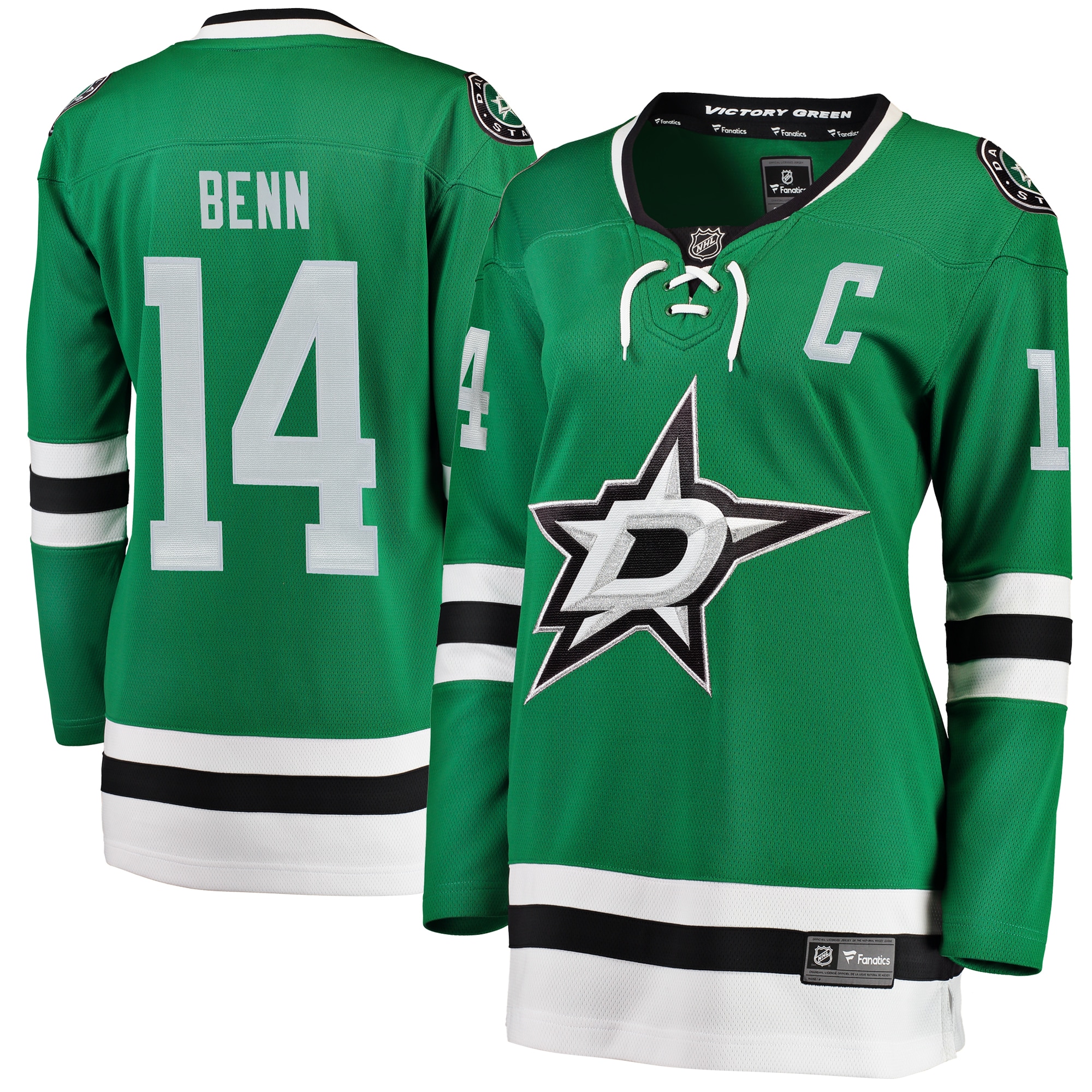 Jamie Benn Dallas Stars Women's Home Breakaway Player Jersey - Green