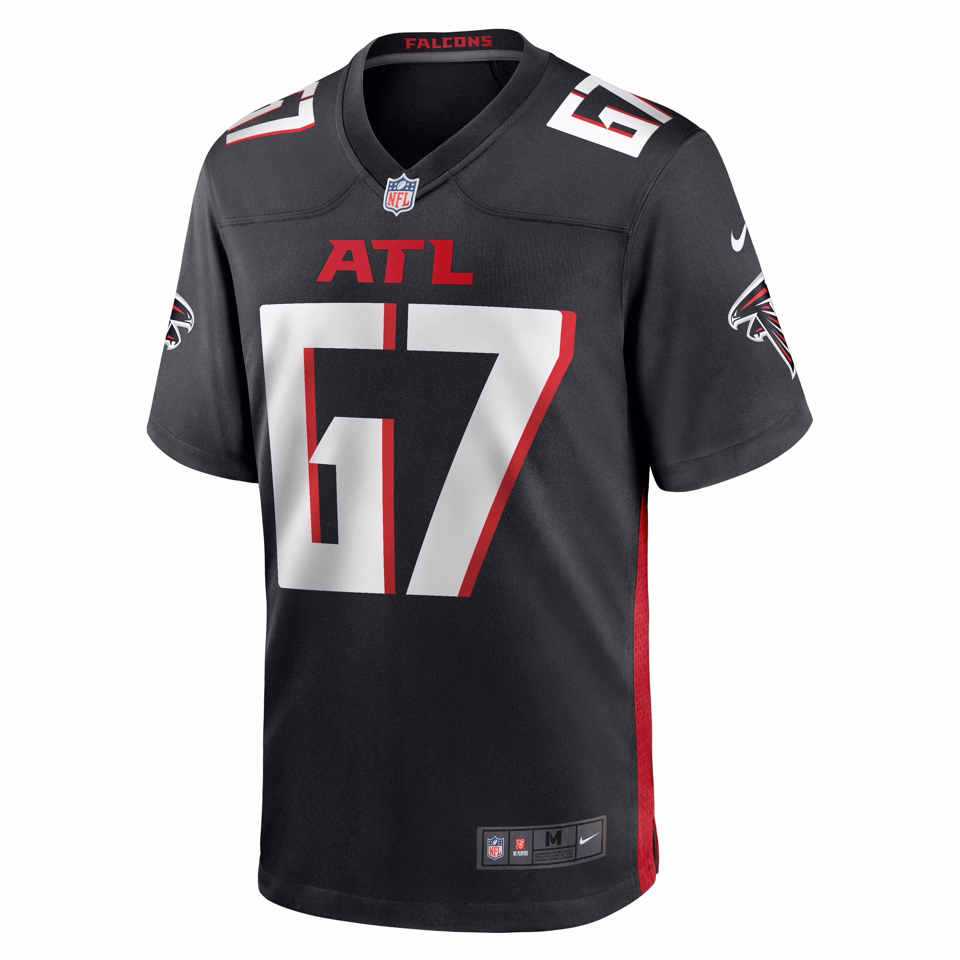 Drew Dalman Atlanta Falcons Game Jersey - Black