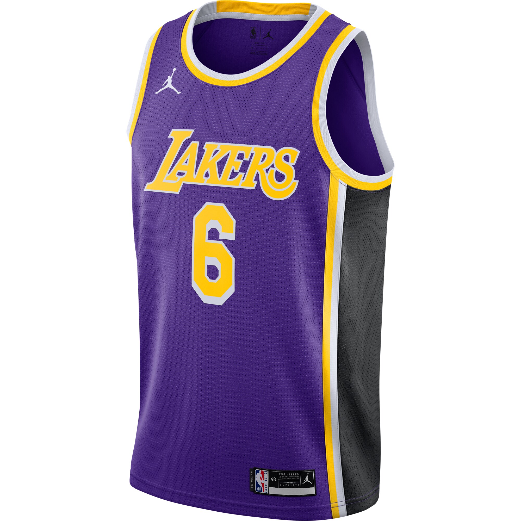 LeBron James Los Angeles Lakers  2021/22 #6 Swingman Player Jersey Purple - Statement Edition