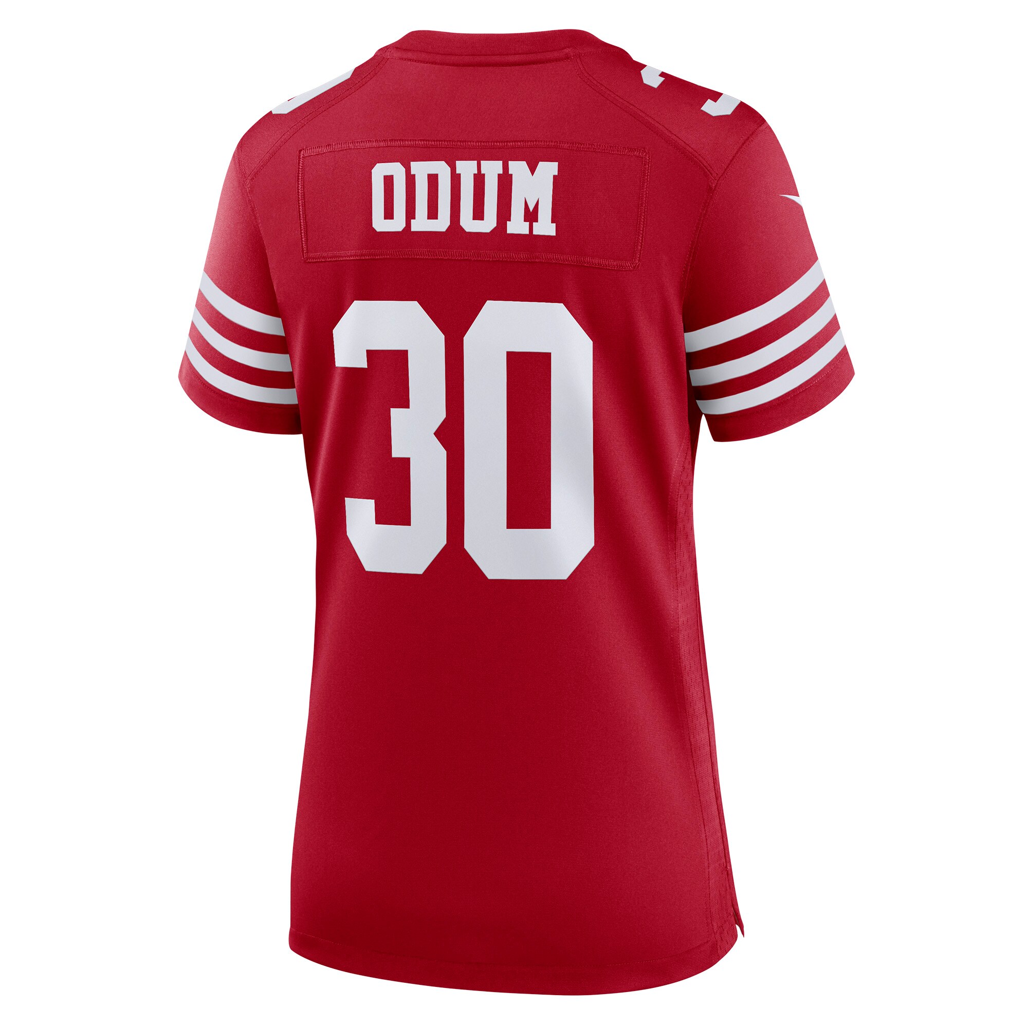 George Odum San Francisco 49ers  Women's Game Player Jersey - Scarlet