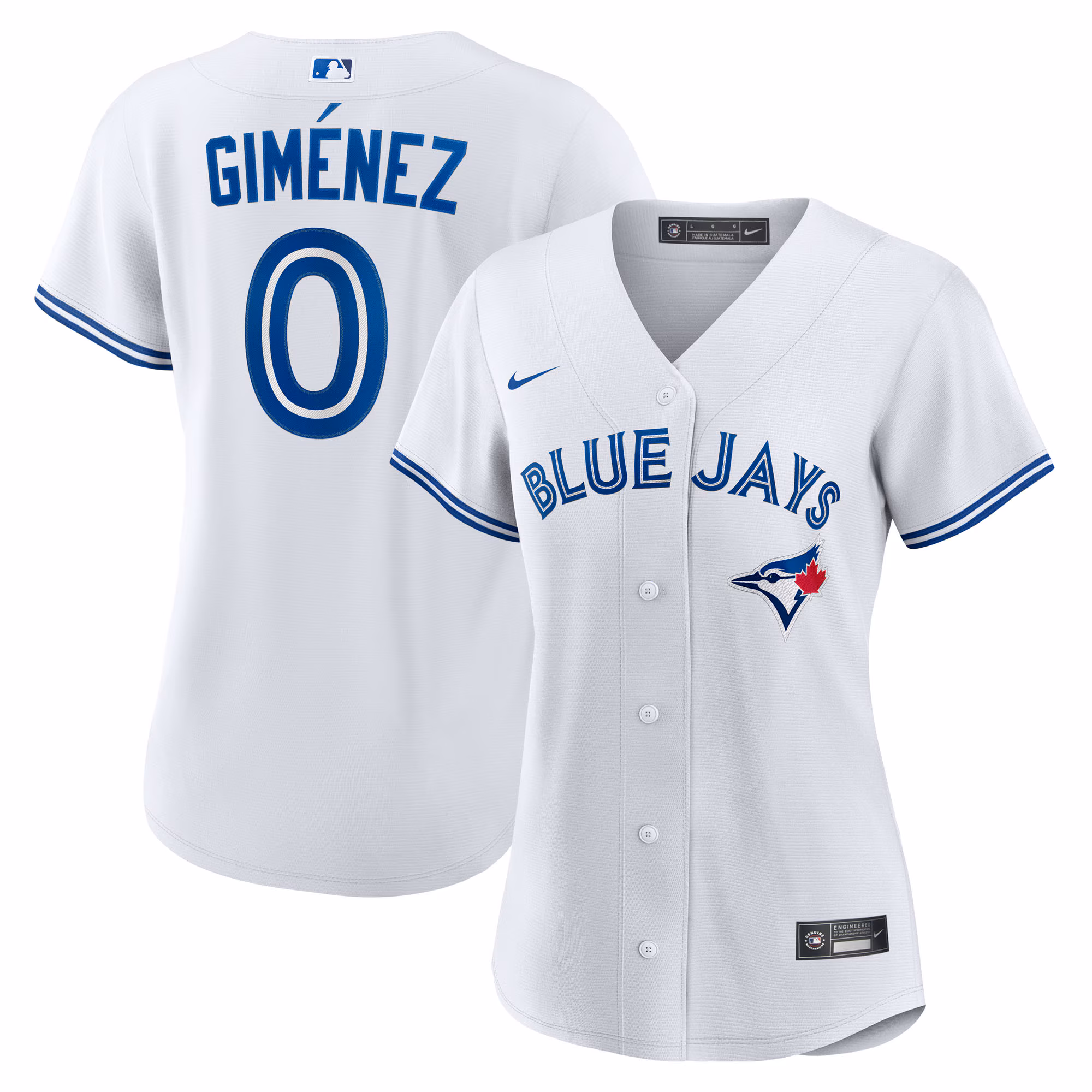 Andrés Giménez #0 Toronto Blue Jays Women's Home Replica Jersey - White
