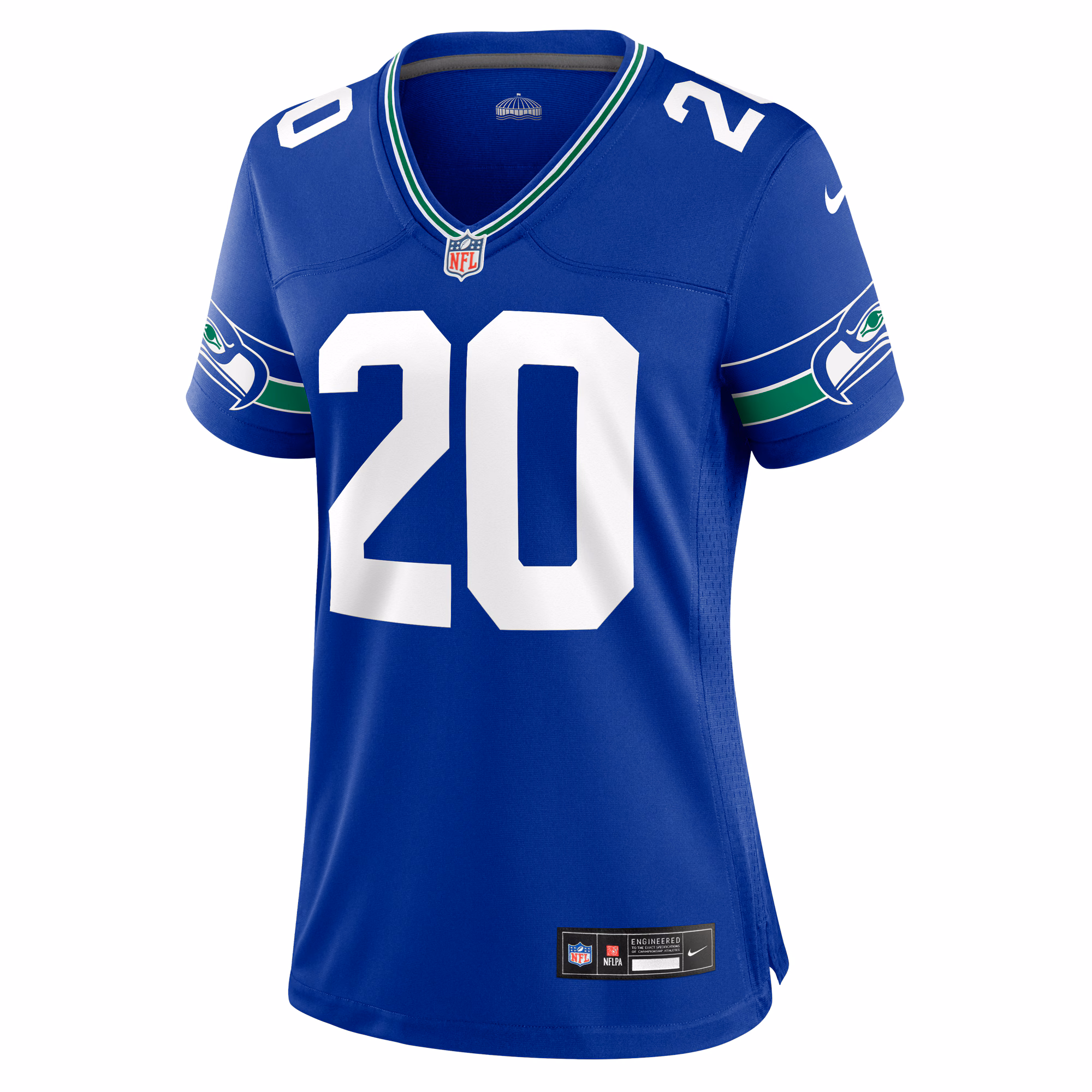 Julian Love Seattle Seahawks Women's Throwback Player Game Jersey - Royal