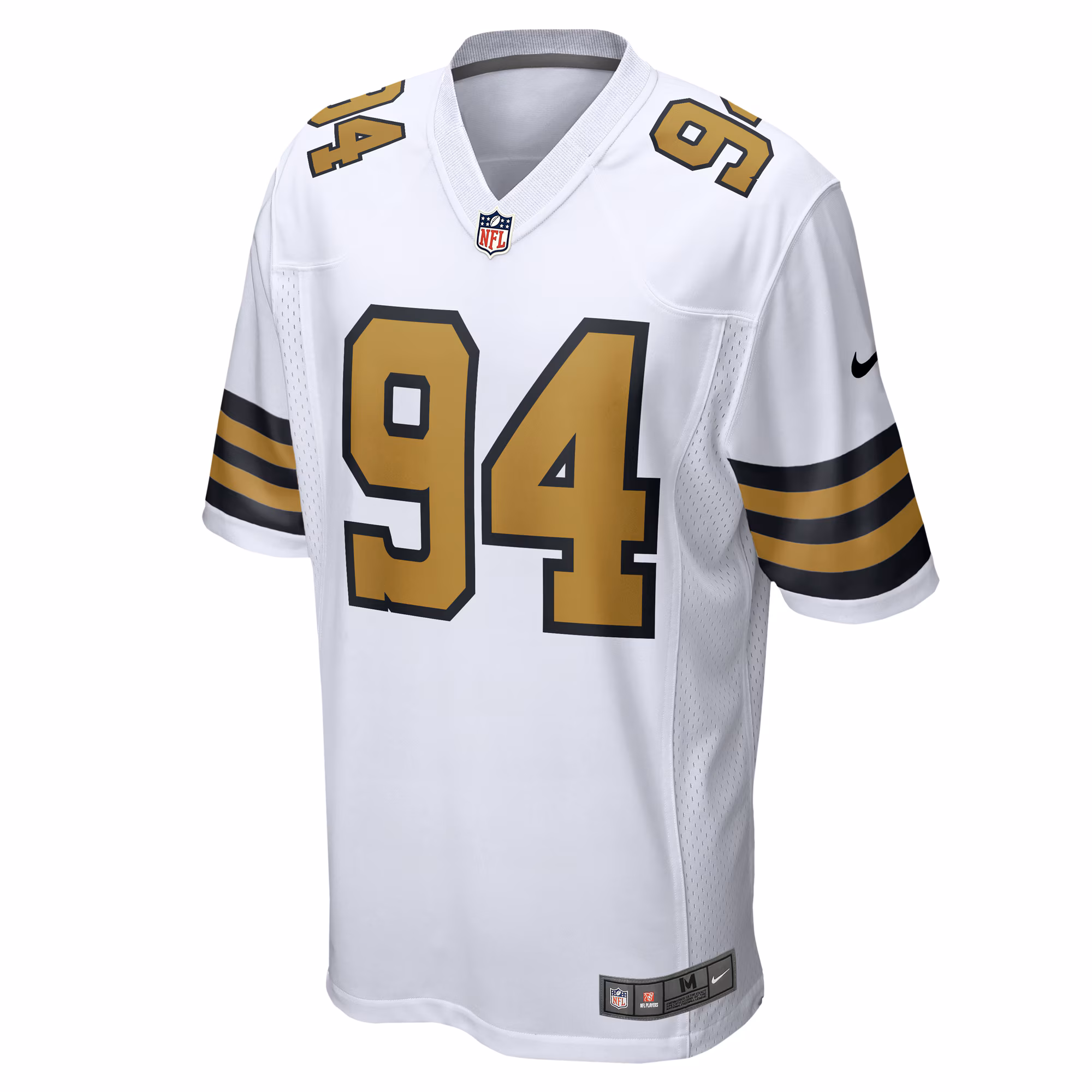 Cameron Jordan #94 New Orleans Saints Alternate Game Jersey -  White