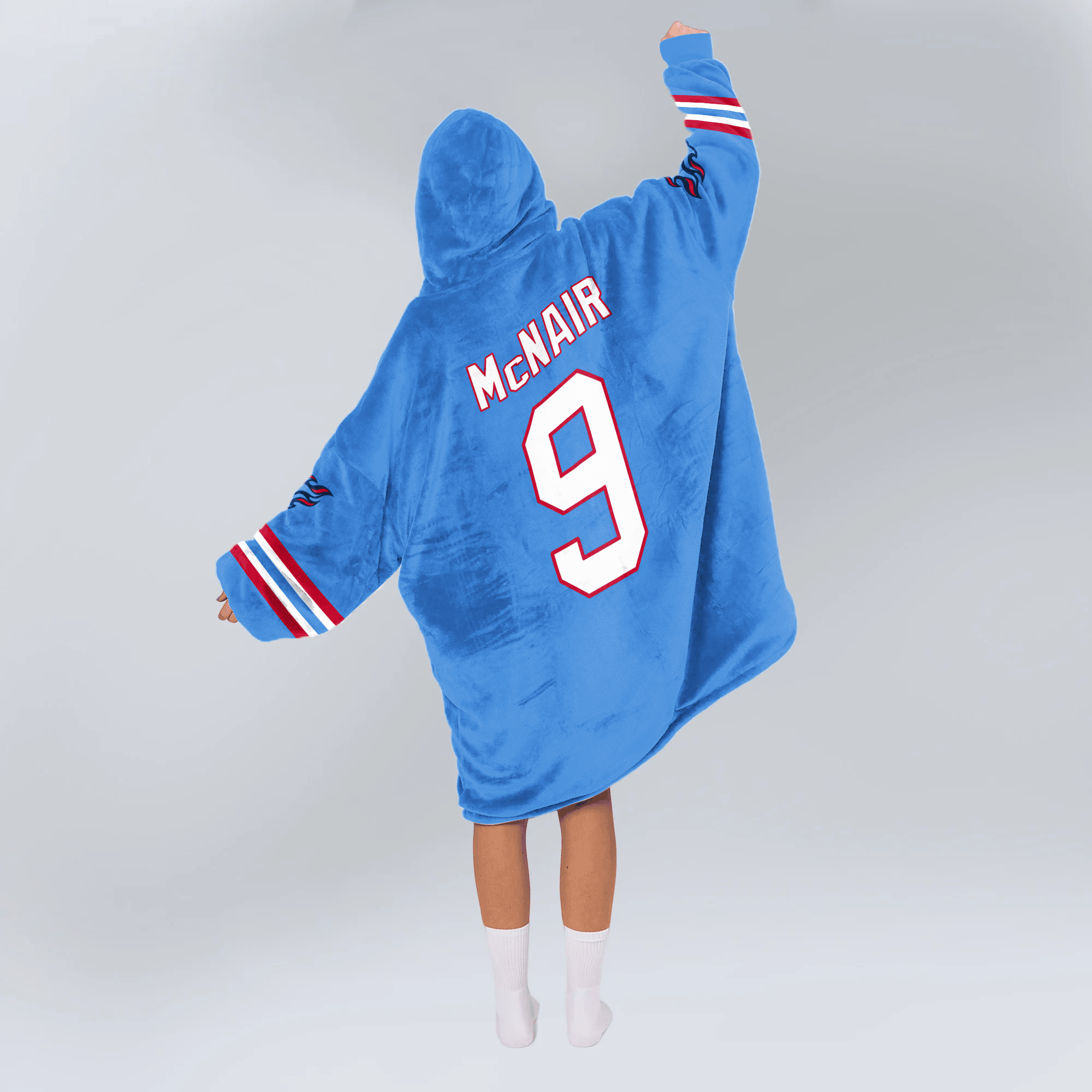 Adult S.M 9 Tennessee Football Unisex Blanket Hoodie