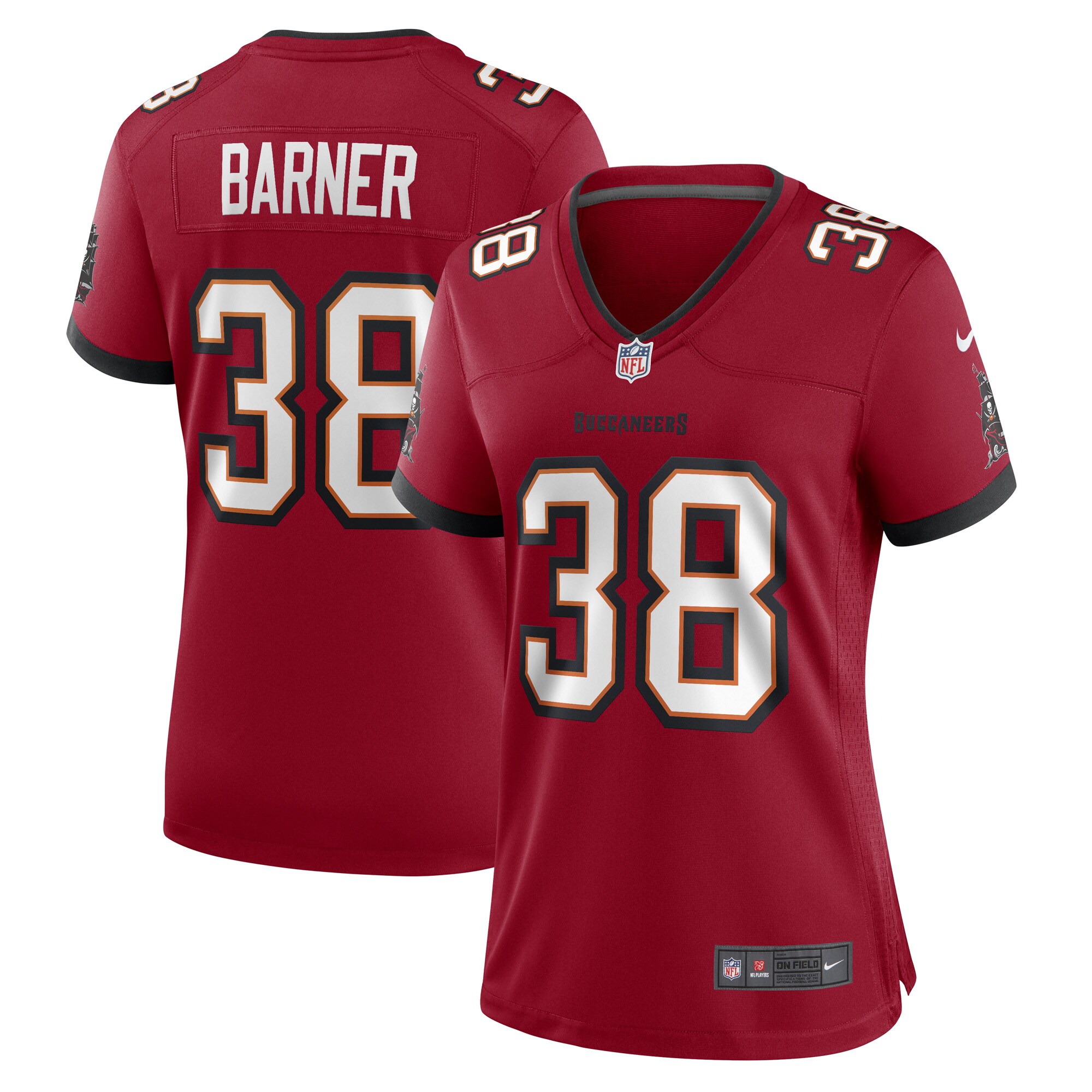 Kenjon Barner Tampa Bay Buccaneers  Women's Game Player Jersey - Red
