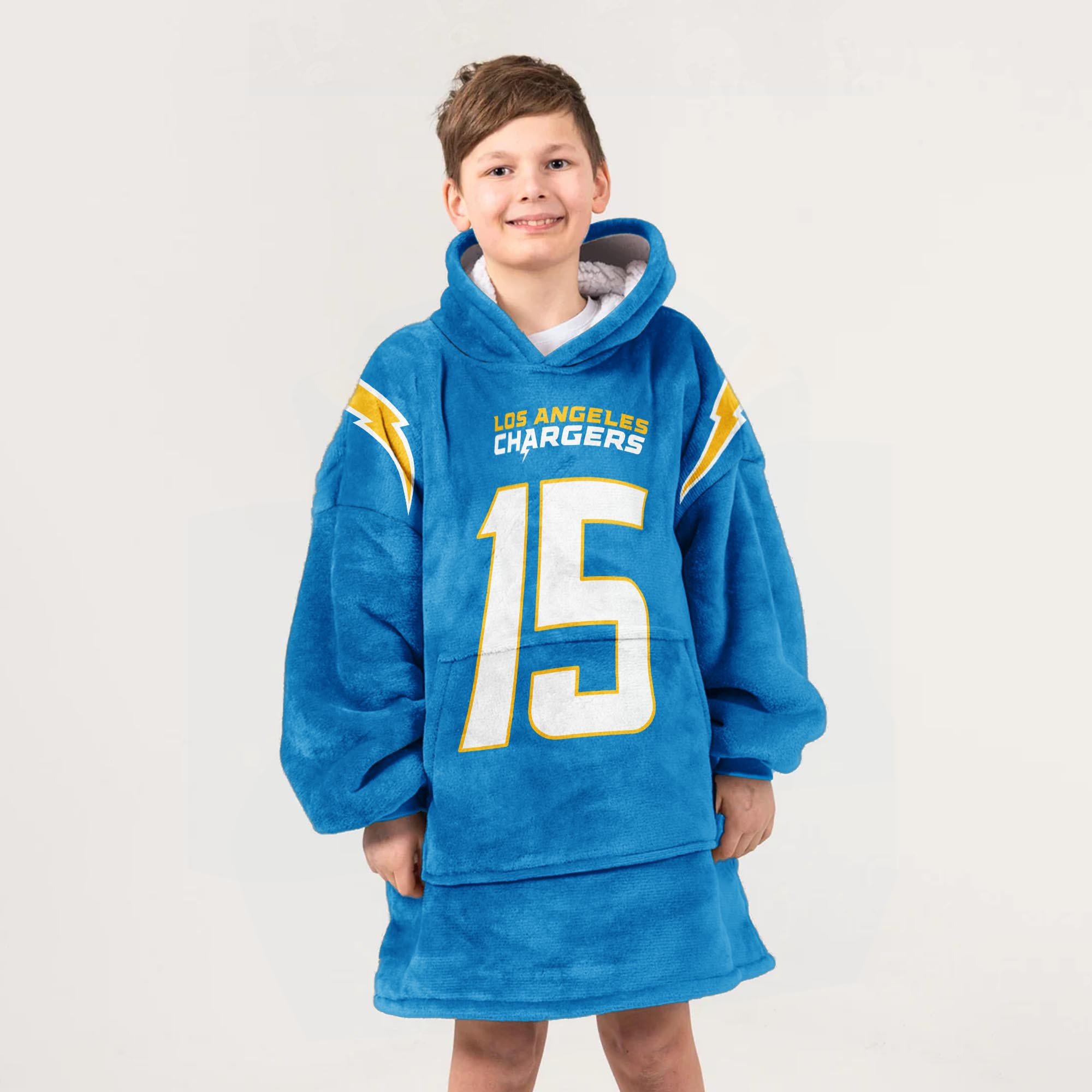 Adult 15 Los Angeles Football Unisex Blanket Hoodie