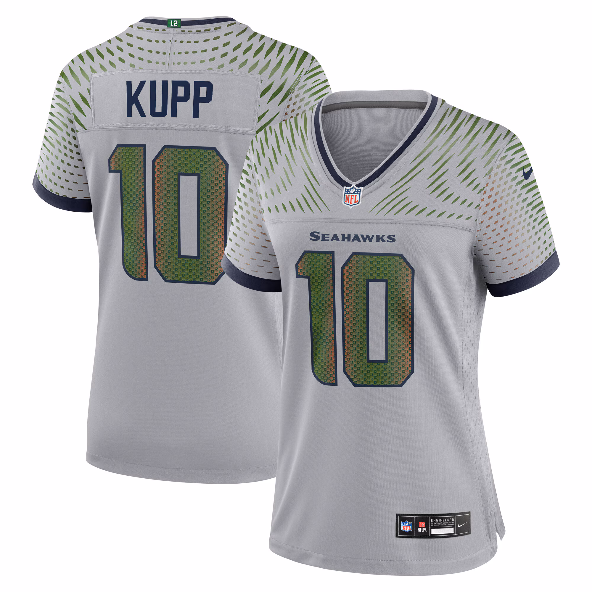 Cooper Kupp #10 Seattle Seahawks Women's 2025 Rivalries Collection Game Jersey - Wolf Gray