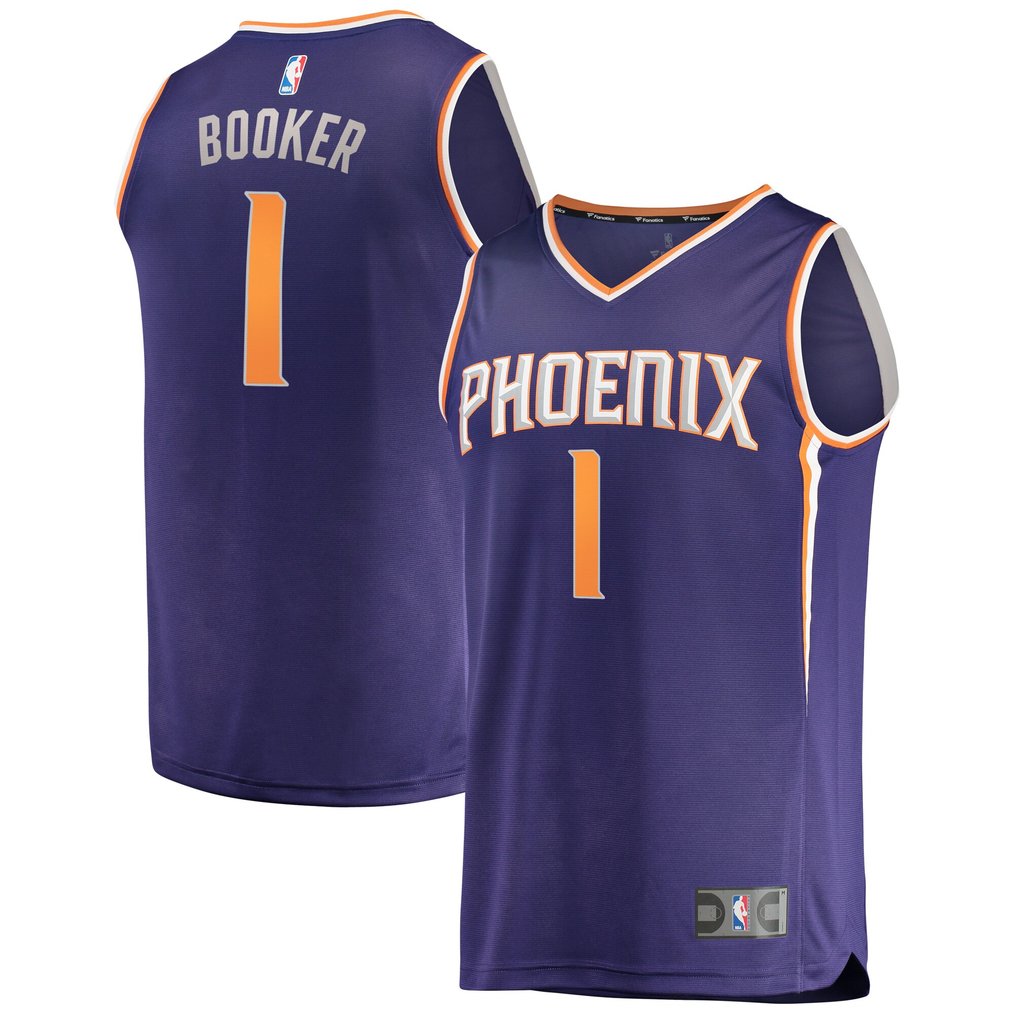 Devin Booker Phoenix Suns  Fast Break Replica Player Jersey - Icon Edition - Purple