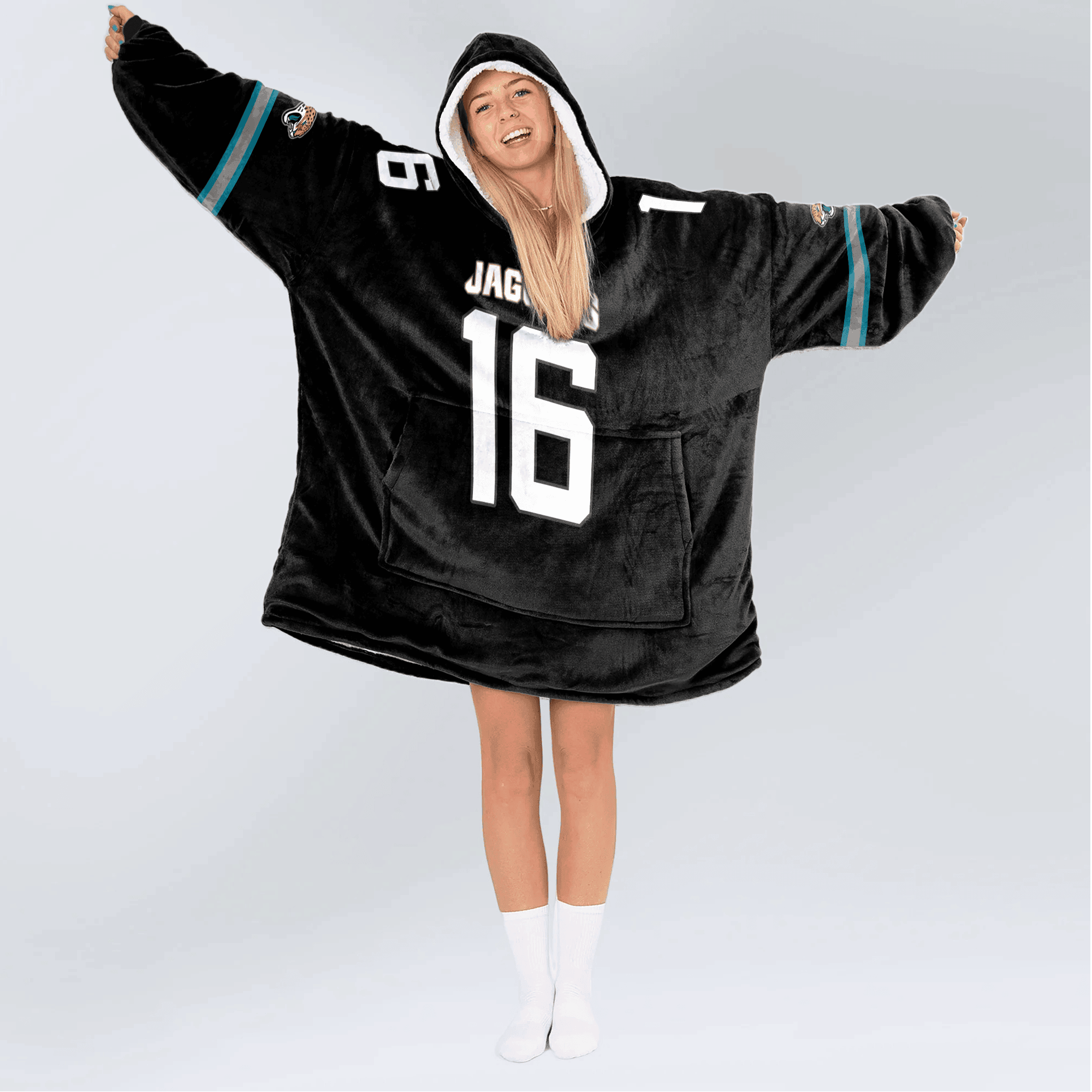 T.L 16 Jacksonville Football Unisex Blanket Hoodie