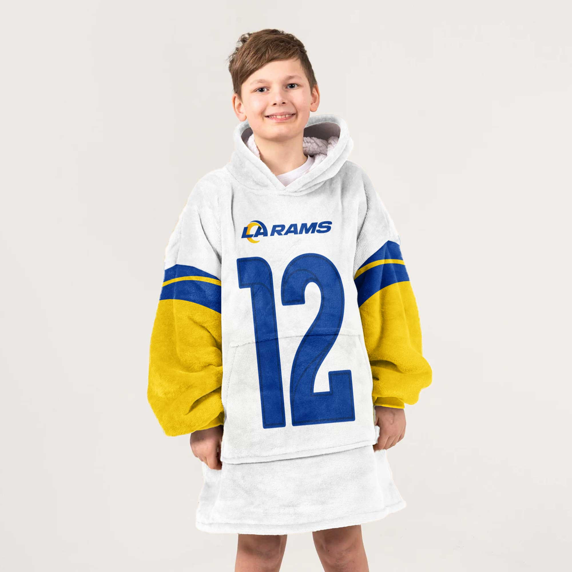 Kid P.N 12 Los Angeles R Football Unisex Blanket Hoodie