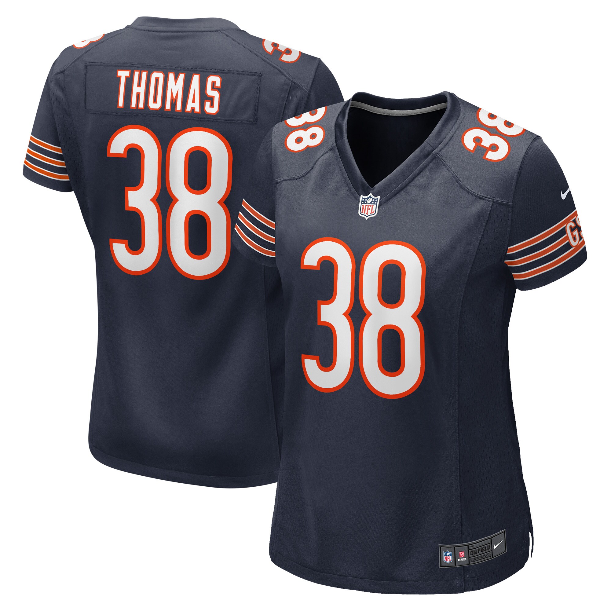 A.J. Thomas Chicago Bears  Women's Game Player Jersey - Navy
