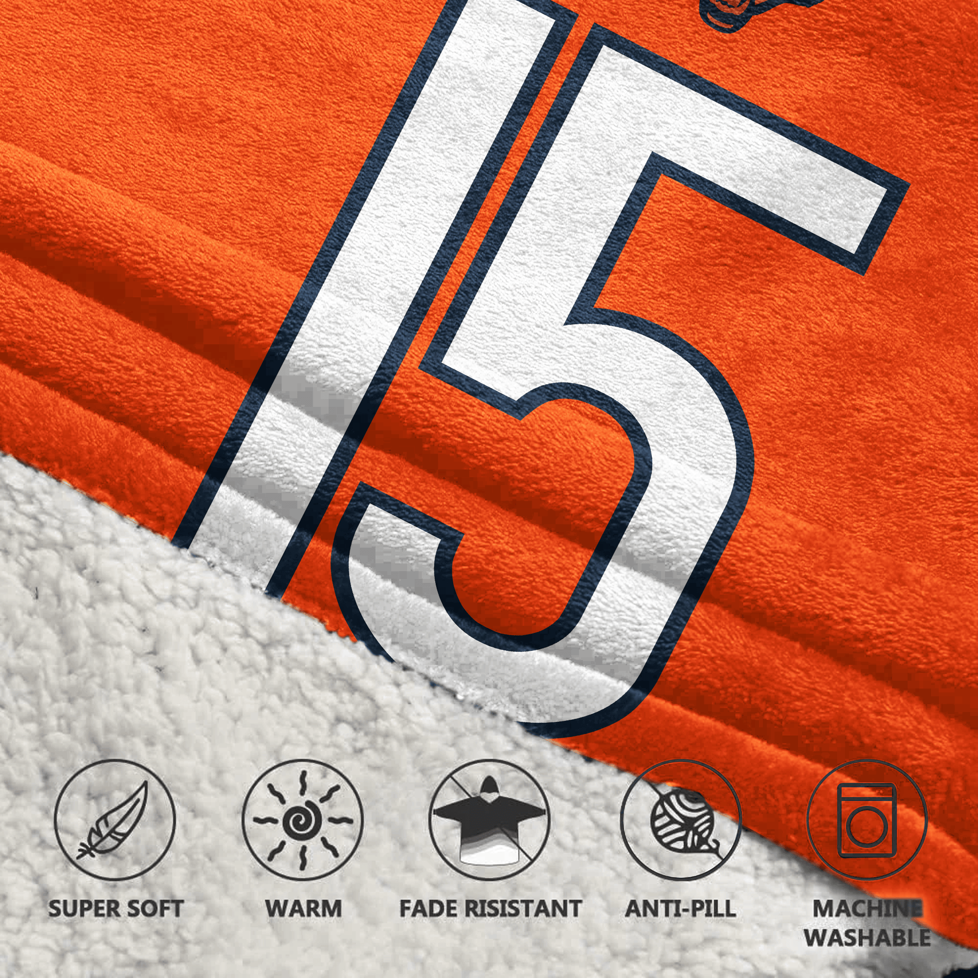 R.O 15 Chicago Football Unisex Blanket Hoodie