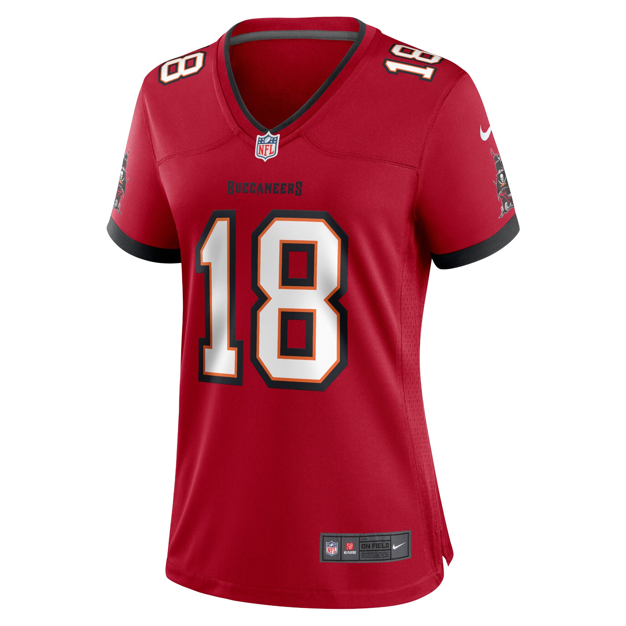 Tyler Johnson Tampa Bay Buccaneers  Women's Home Game Player Jersey - Red