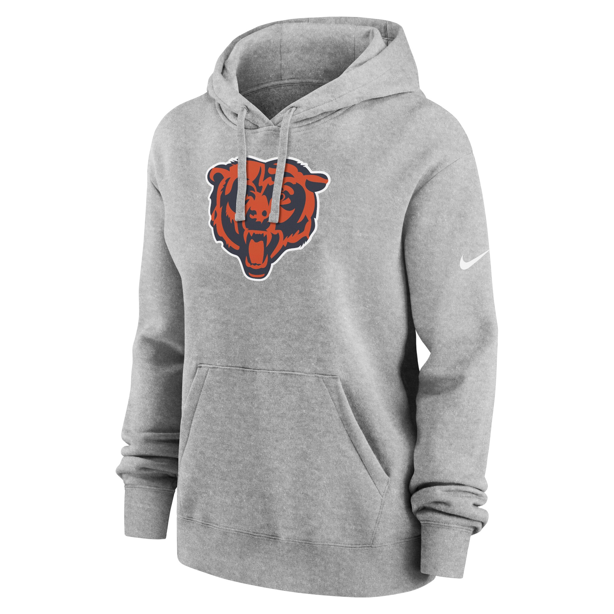 Chicago Bears Women's Club Fleece Pullover Hoodie - Heather Gray