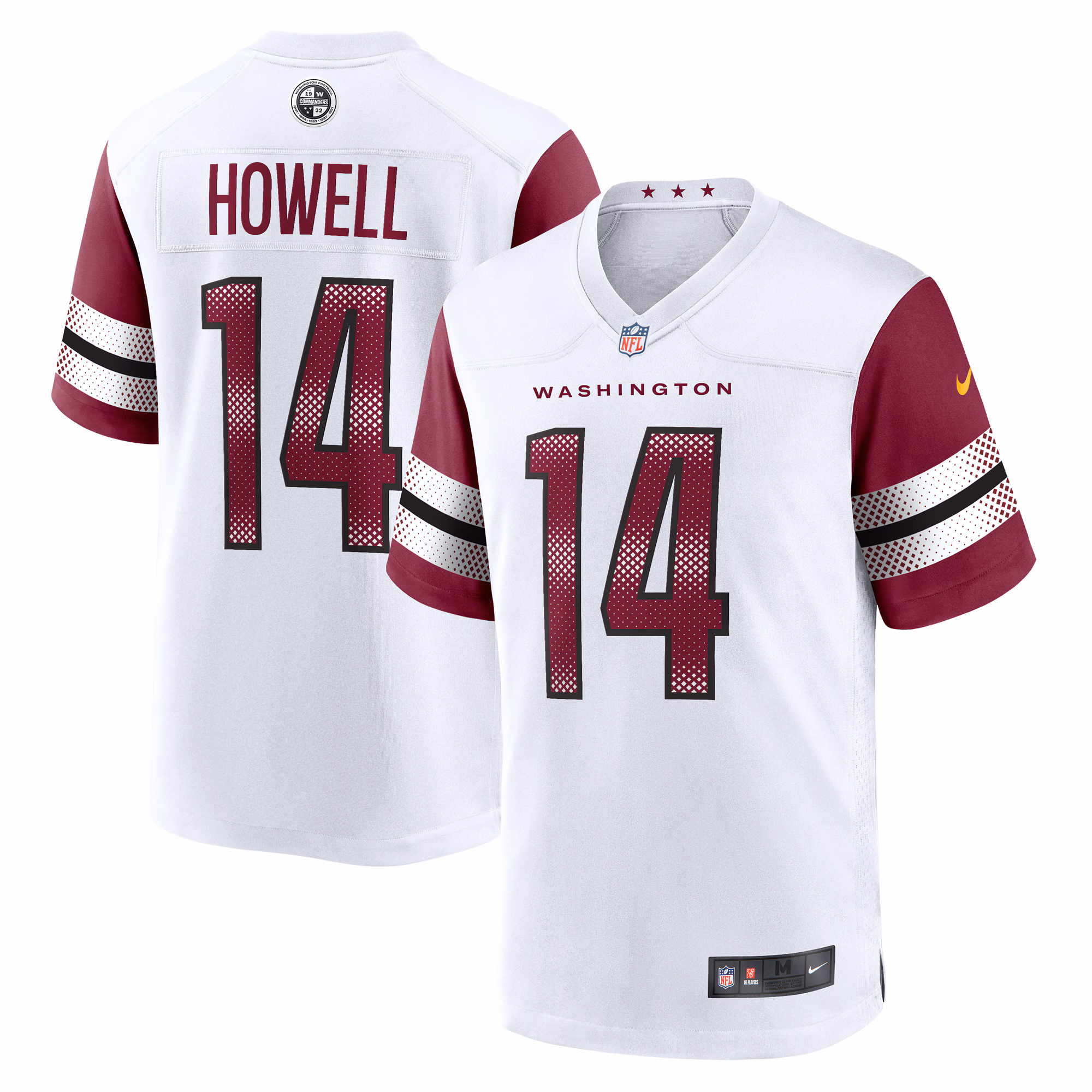 Sam Howell Washington Commanders Team Game Jersey -  White