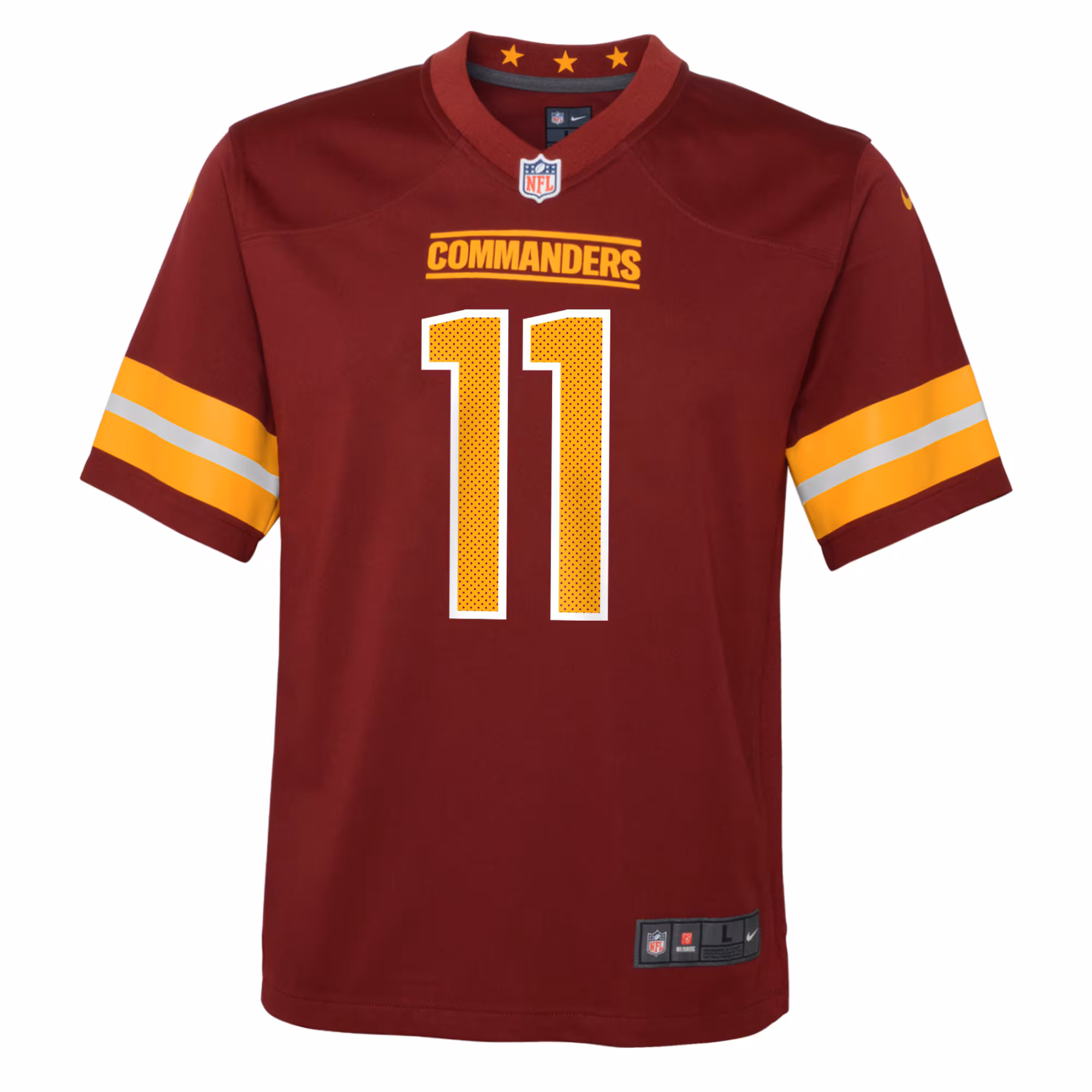 Carson Wentz Washington Commanders Youth Alternate Game Jersey - Black
