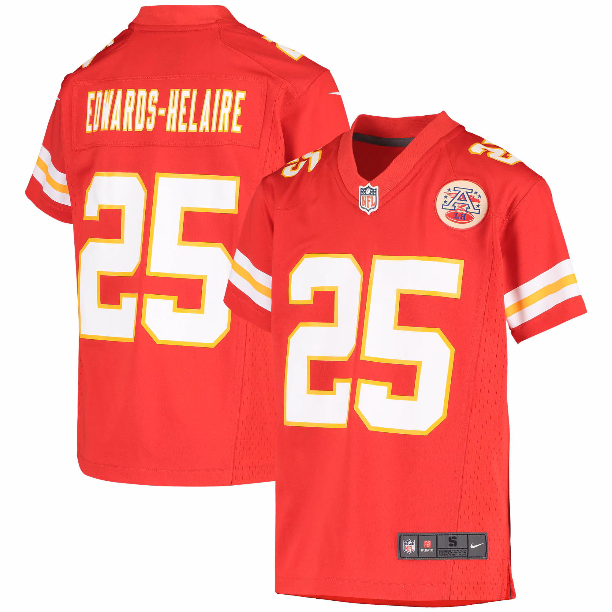 Clyde Edwards-Helaire Kansas City Chiefs Youth Game Jersey - Red