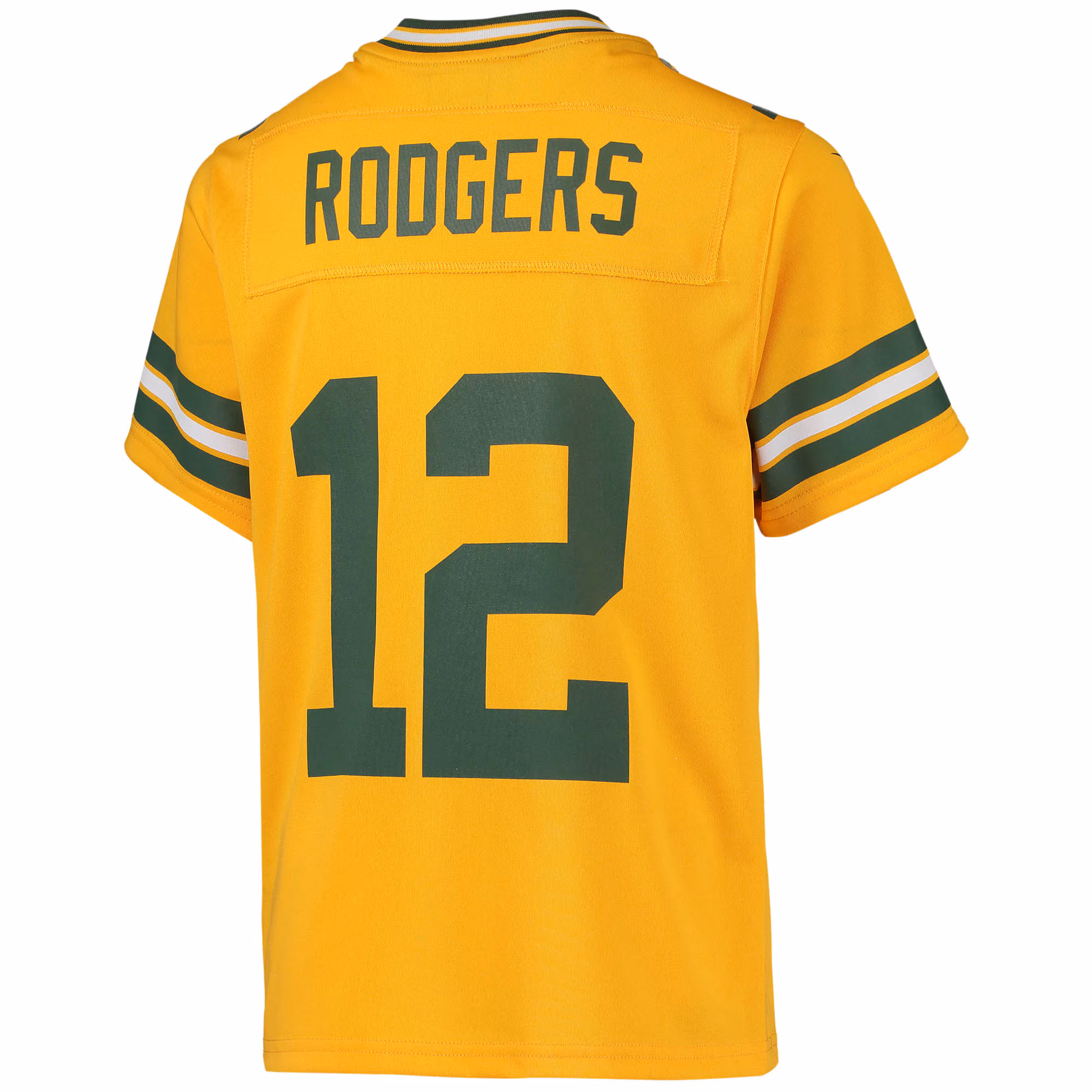 Aaron Rodgers Green Bay Packers Youth Inverted Team Game Jersey - Gold