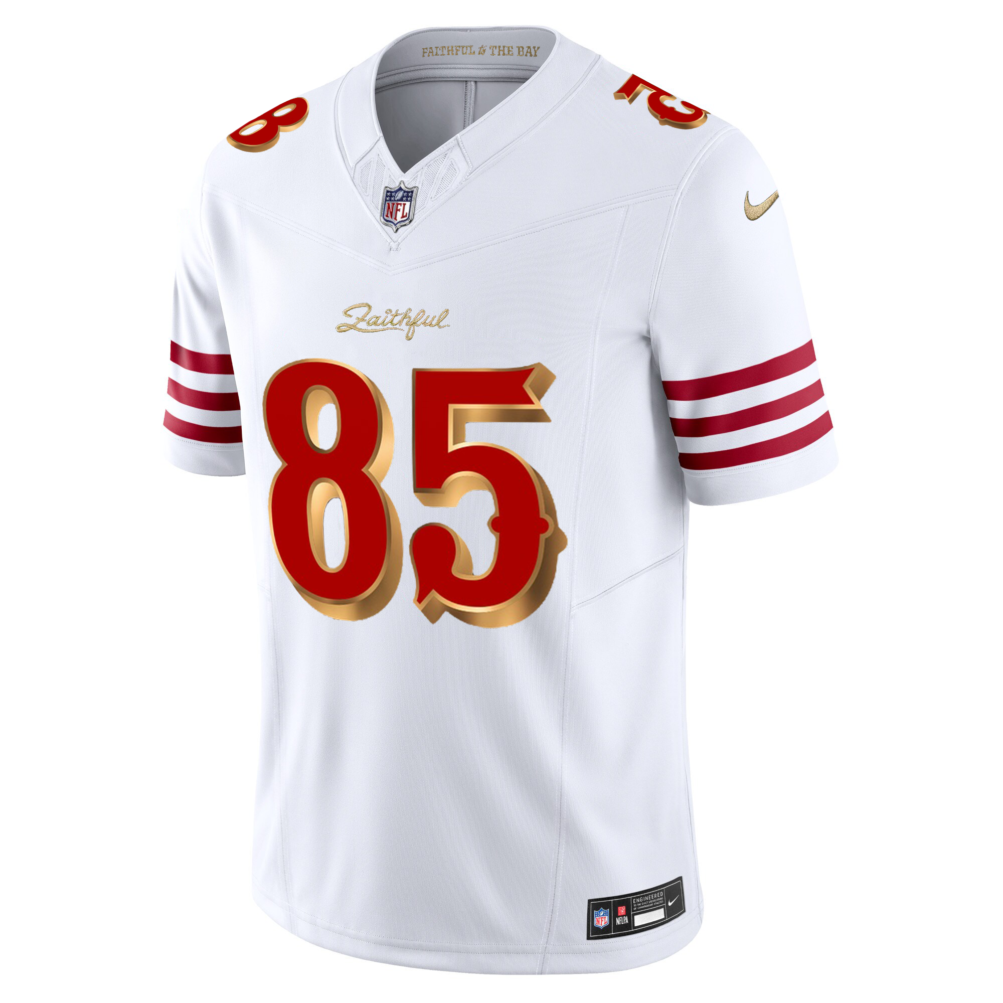 Men's George Kittle #85 San Francisco 49ers Rivalries Collection Limited Jersey-White