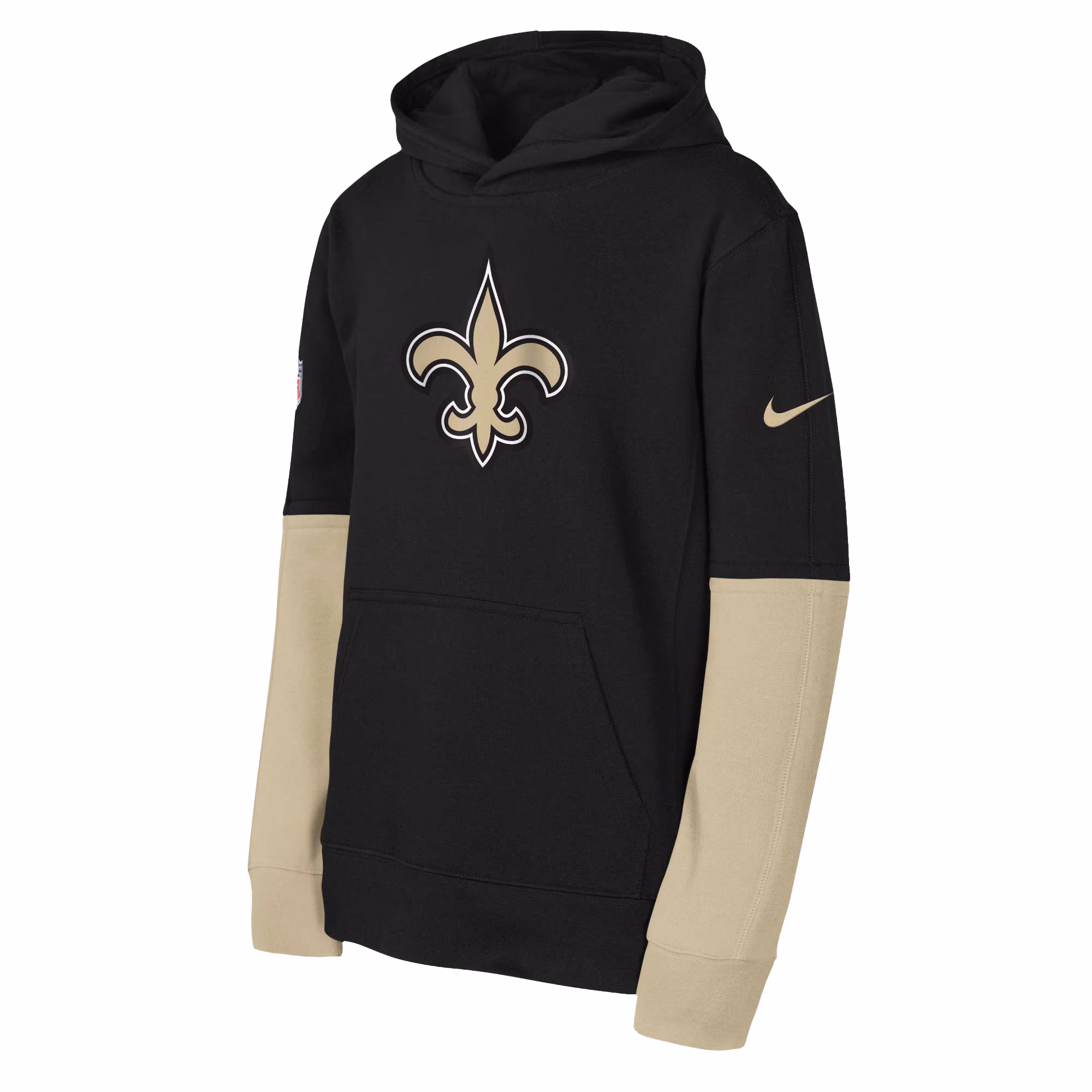 New Orleans Saints Youth  Team Issue Club Pullover Hoodie - Black