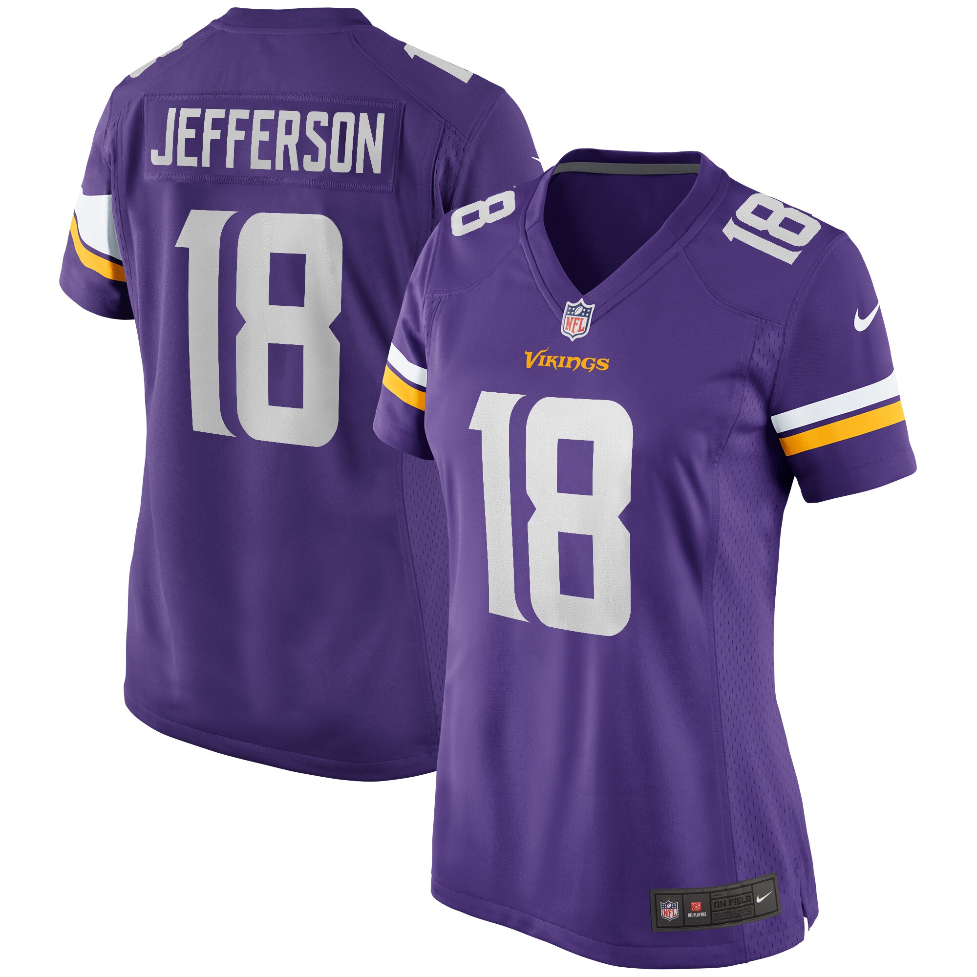 Justin Jefferson Minnesota Vikings Women's Game Jersey - Purple