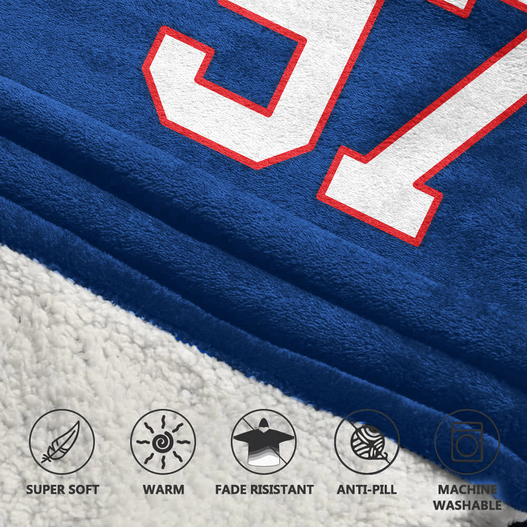 Kid 97 Buffalo Football Unisex Blanket Hoodie