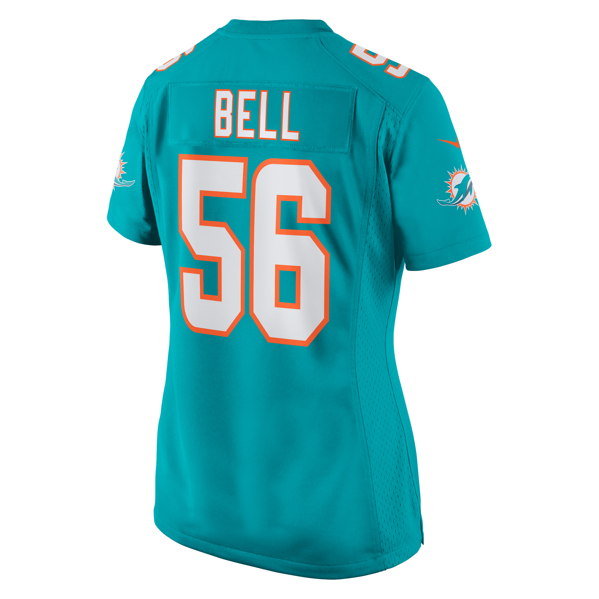 Quinton Bell Miami Dolphins Women's  Game Jersey -  Aqua
