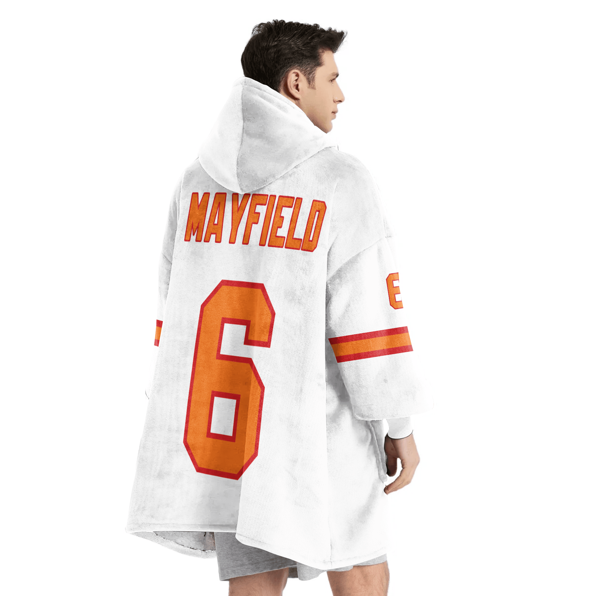 Adult B.M 6 Tampa Bay Football 50th Season Game Unisex Blanket Hoodie