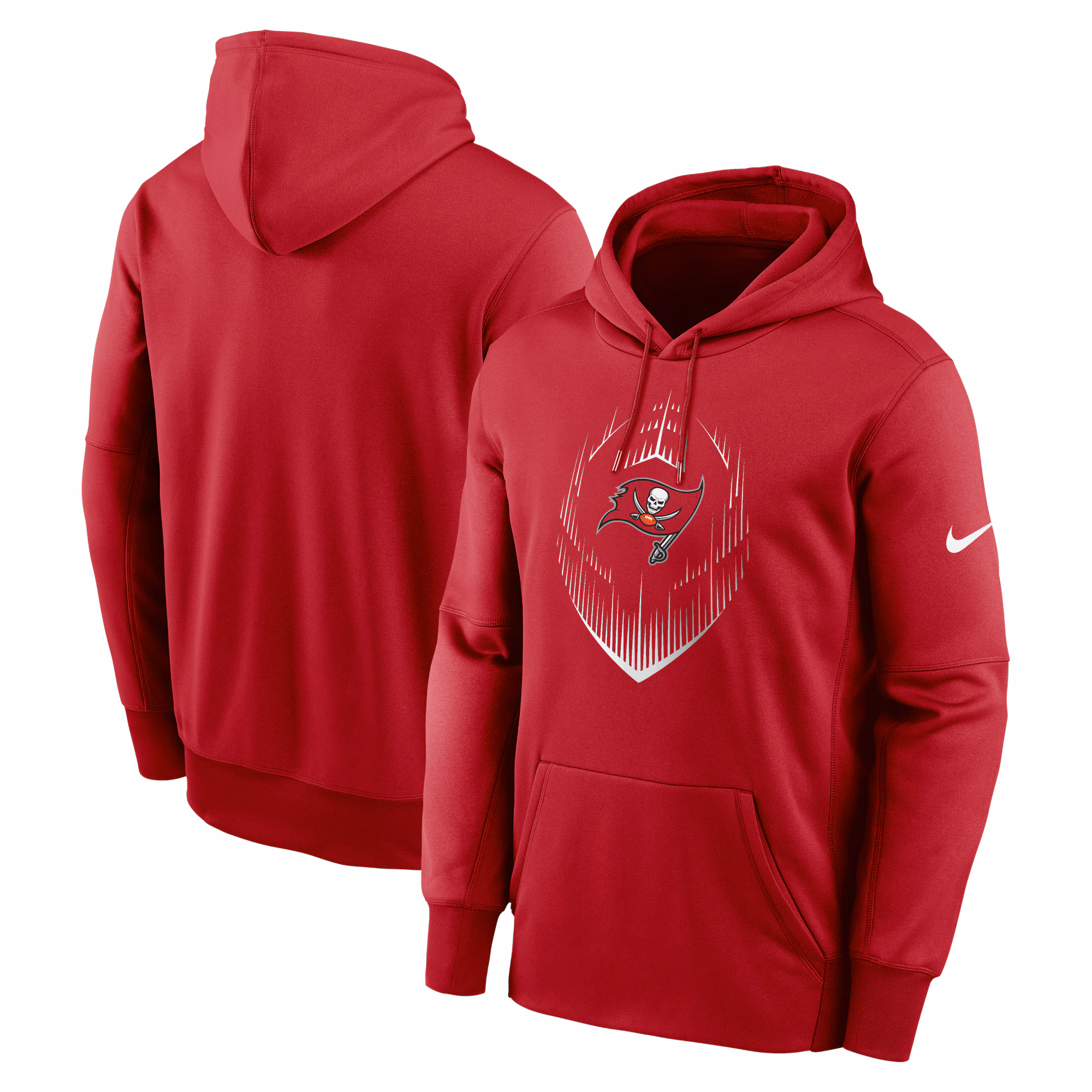 Tampa Bay Buccaneers Icon Performance Pullover Hoodie - Red